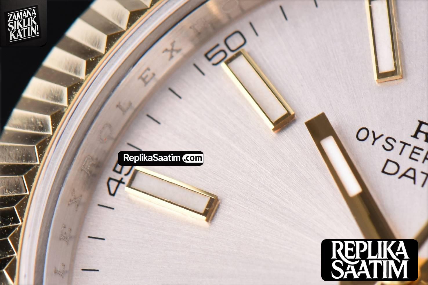 Datejust 41mm YG/SS GMF Silver Dial Stick Marker Fluted Bezel Jubille Bracelet VR3235 -06