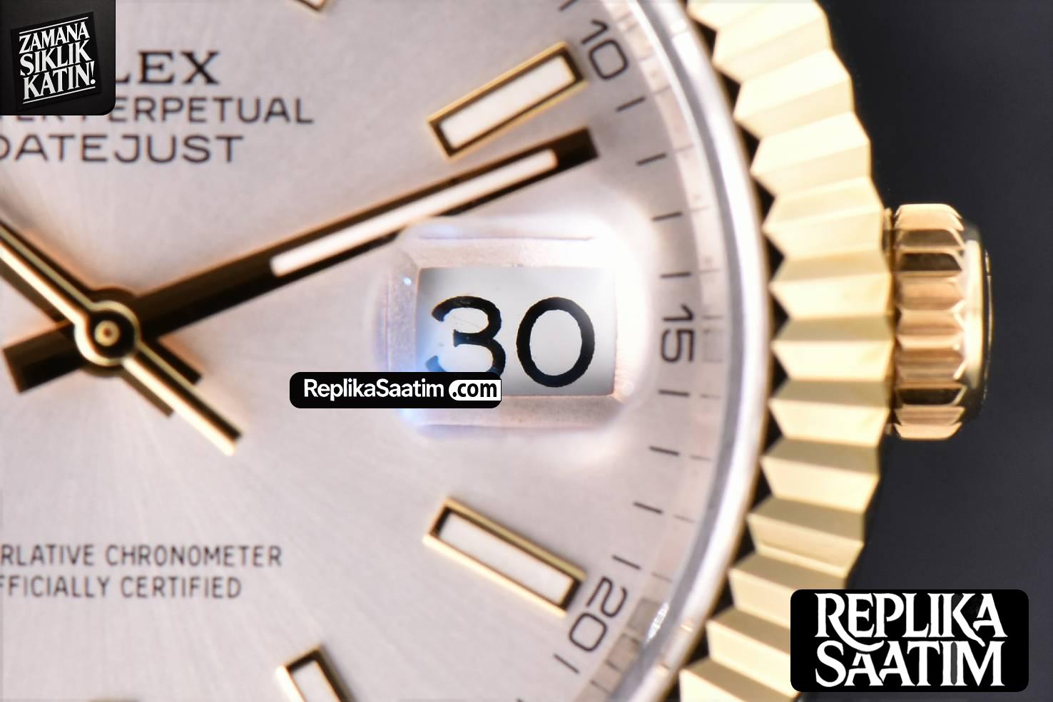 Datejust 41mm YG/SS GMF Silver Dial Stick Marker Fluted Bezel Jubille Bracelet VR3235 -09