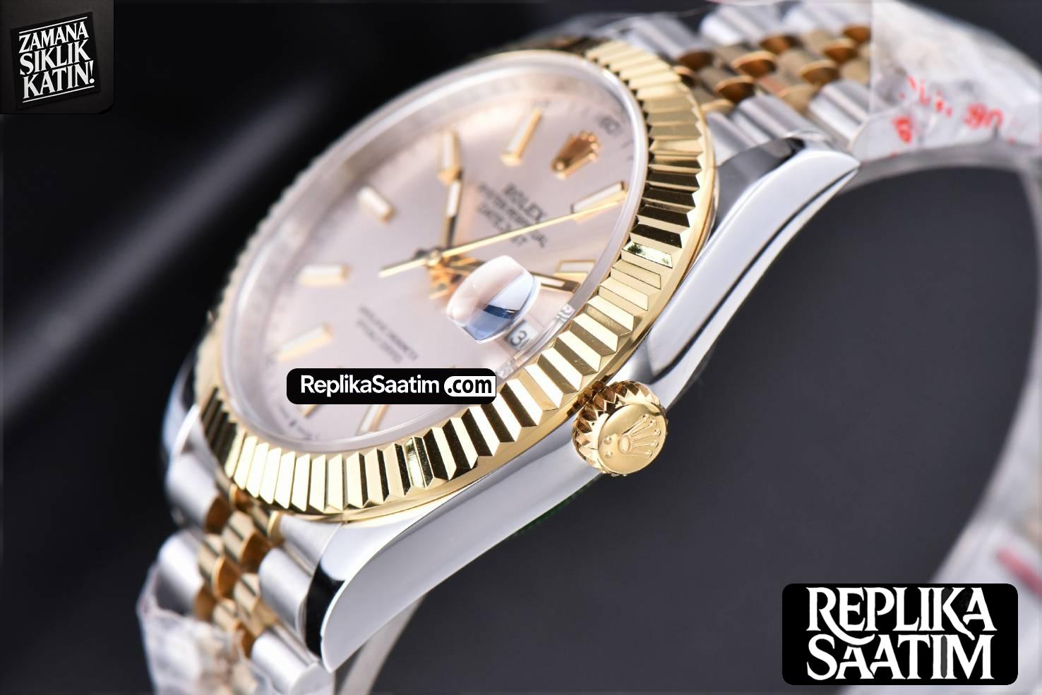 Datejust 41mm YG/SS GMF Silver Dial Stick Marker Fluted Bezel Jubille Bracelet VR3235 -10