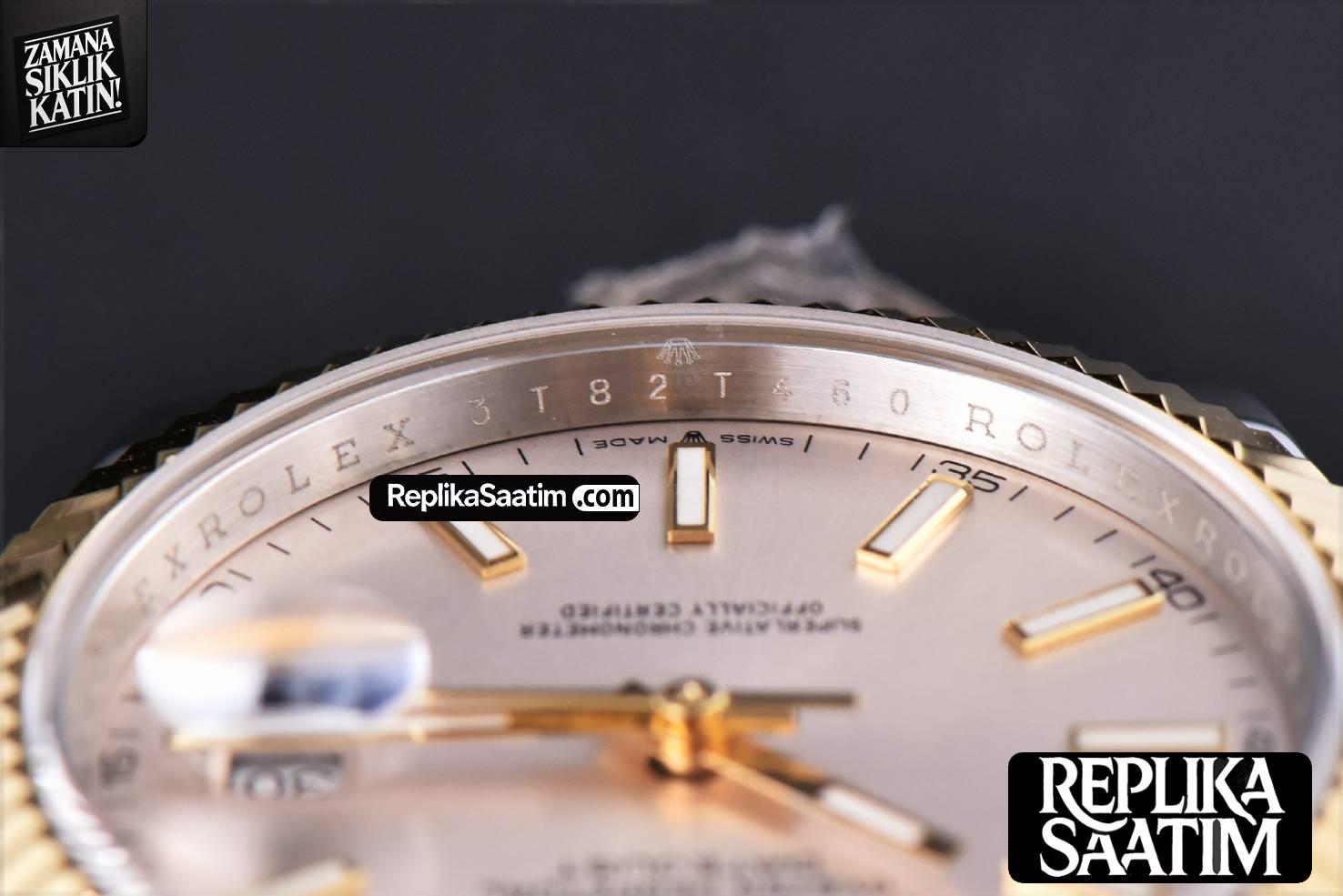 Datejust 41mm YG/SS GMF Silver Dial Stick Marker Fluted Bezel Jubille Bracelet VR3235 -13