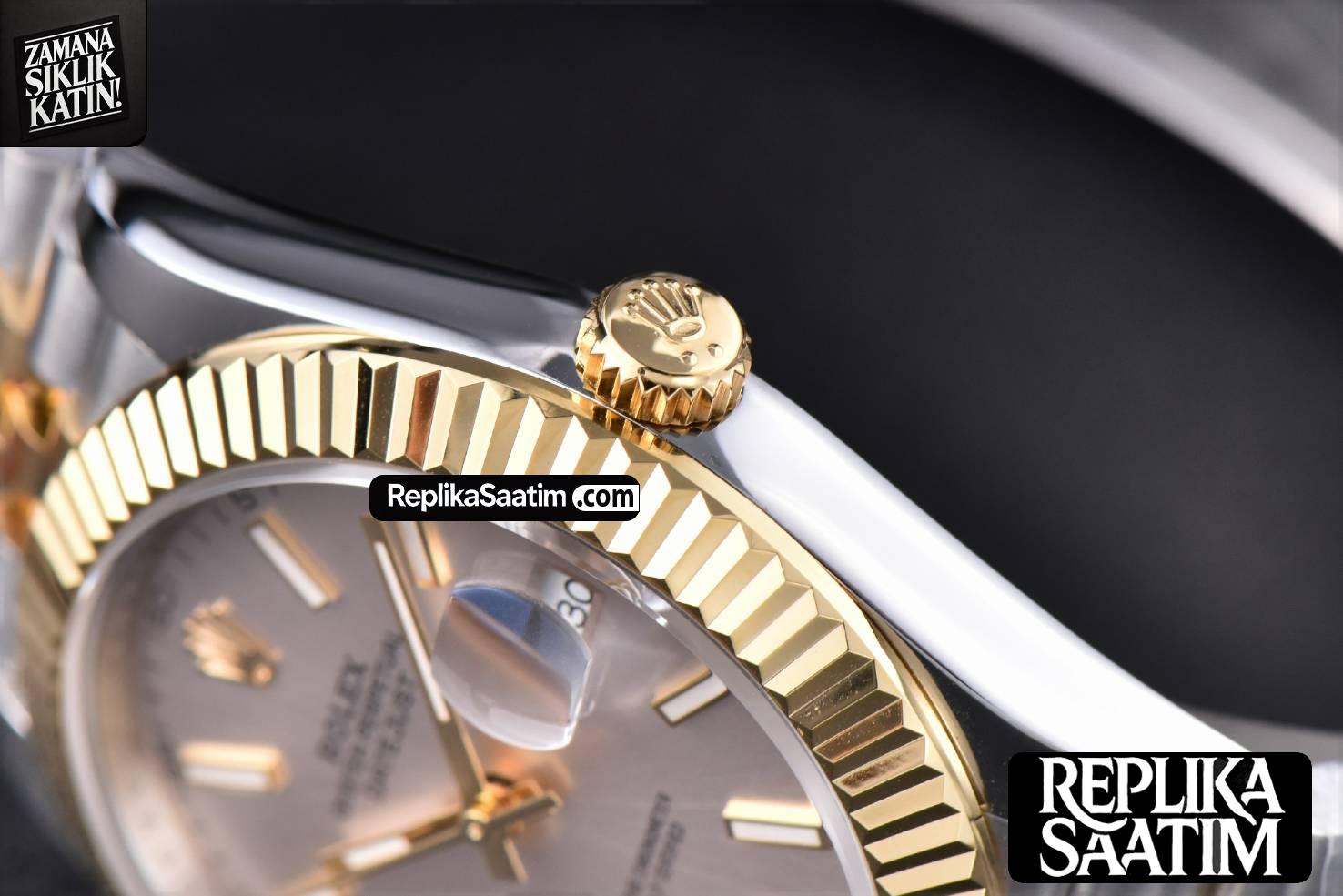 Datejust 41mm YG/SS GMF Silver Dial Stick Marker Fluted Bezel Jubille Bracelet VR3235 -14