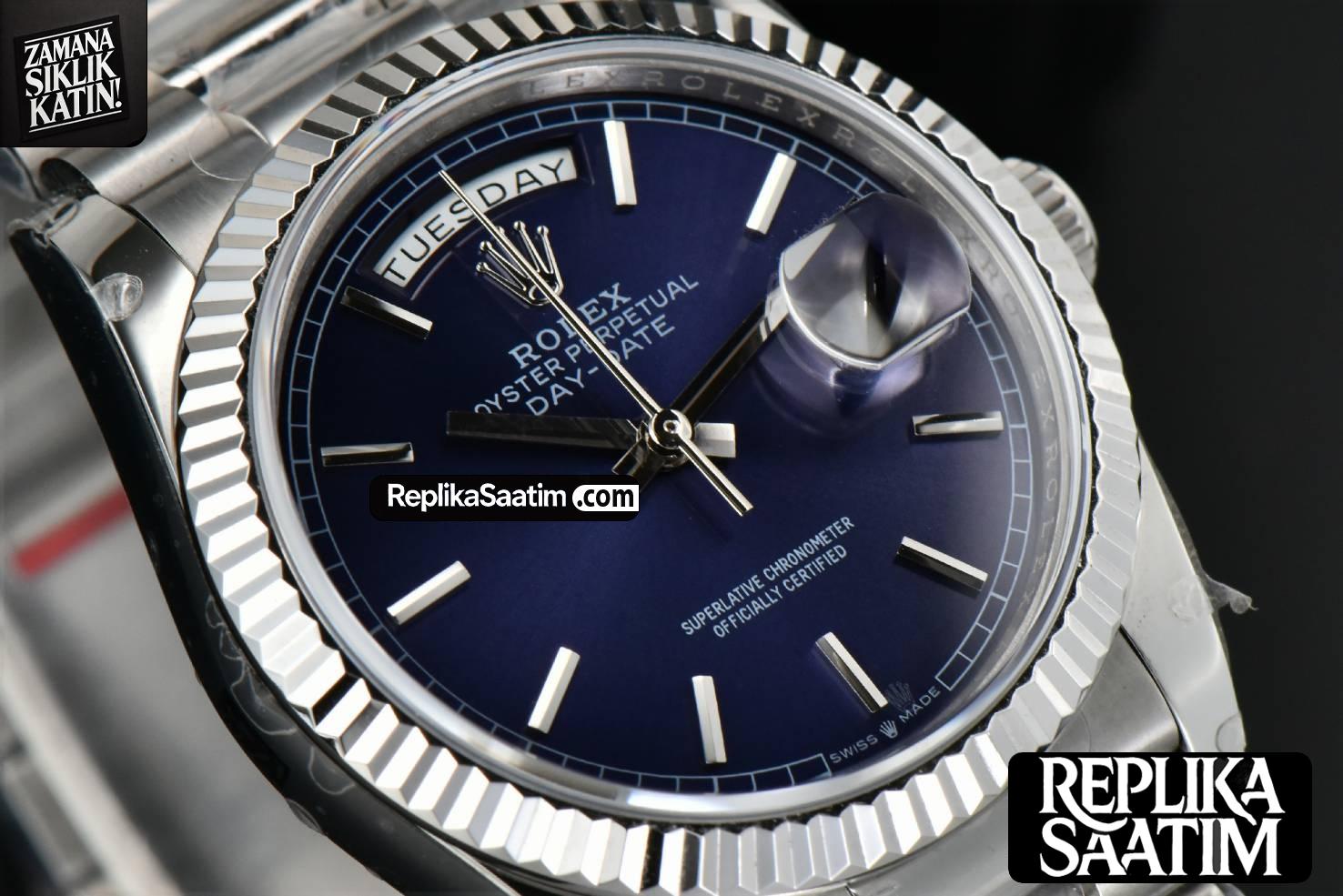 DayDate 36MM BPF Blue Dial SS Bracelet A2836 -12