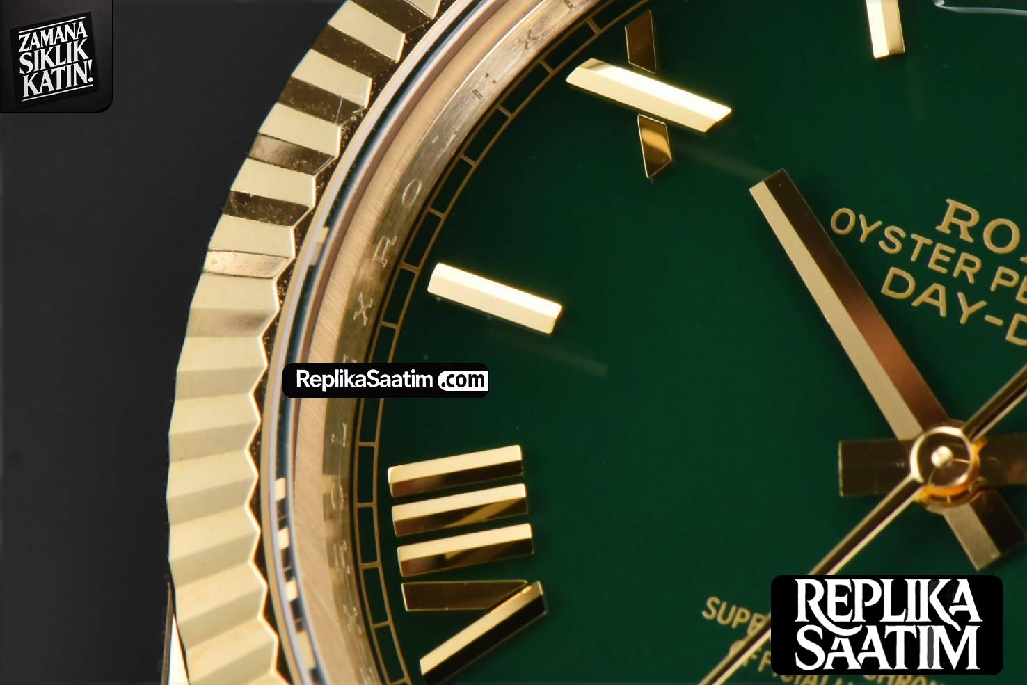 DayDate 40mm 904L BPF YG Green Dial YG Bracelet A3235 -05
