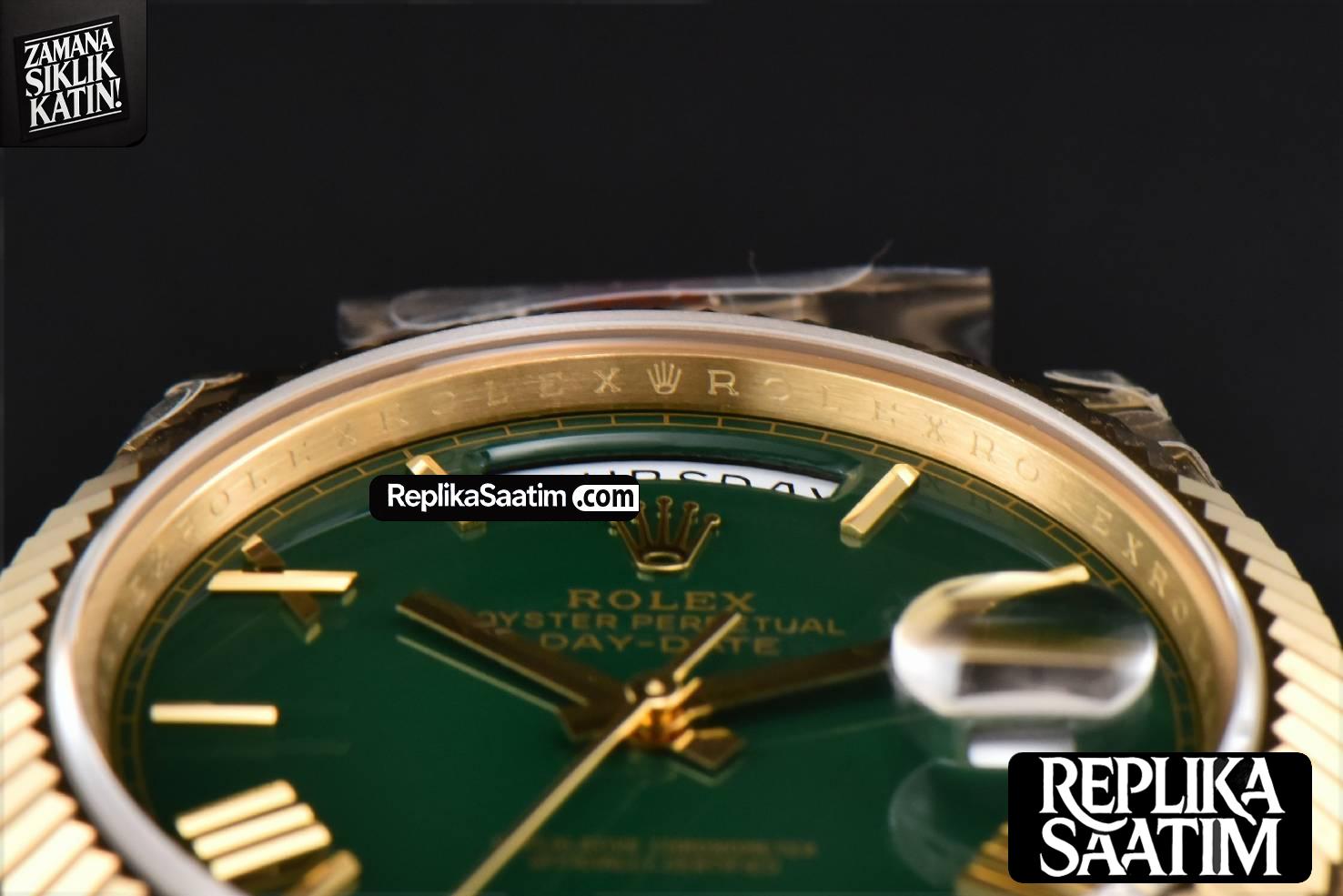DayDate 40mm 904L GMF YG Green Dial YG Bracelet A2836 -12