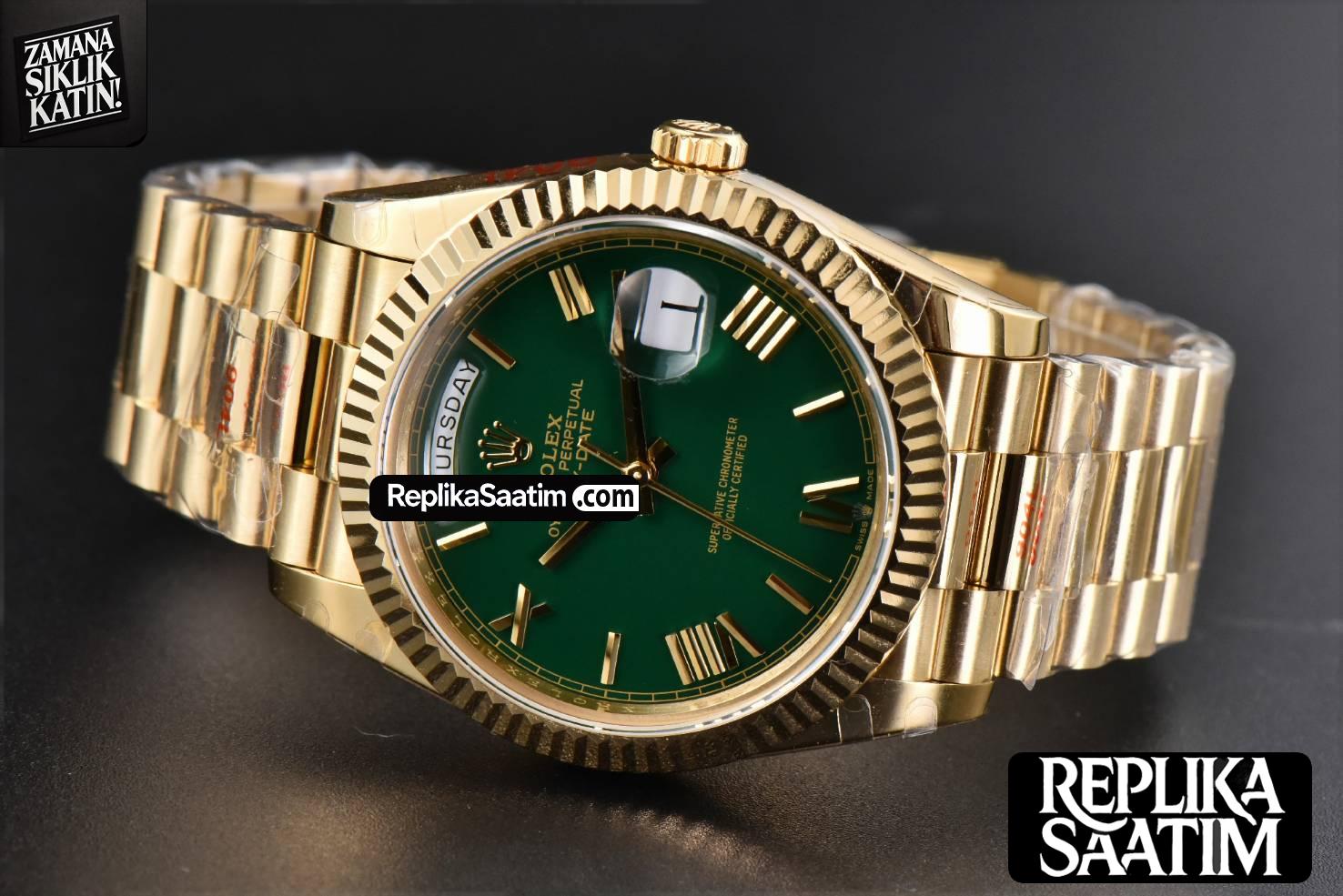 DayDate 40mm 904L GMF YG Green Dial YG Bracelet A2836 -15