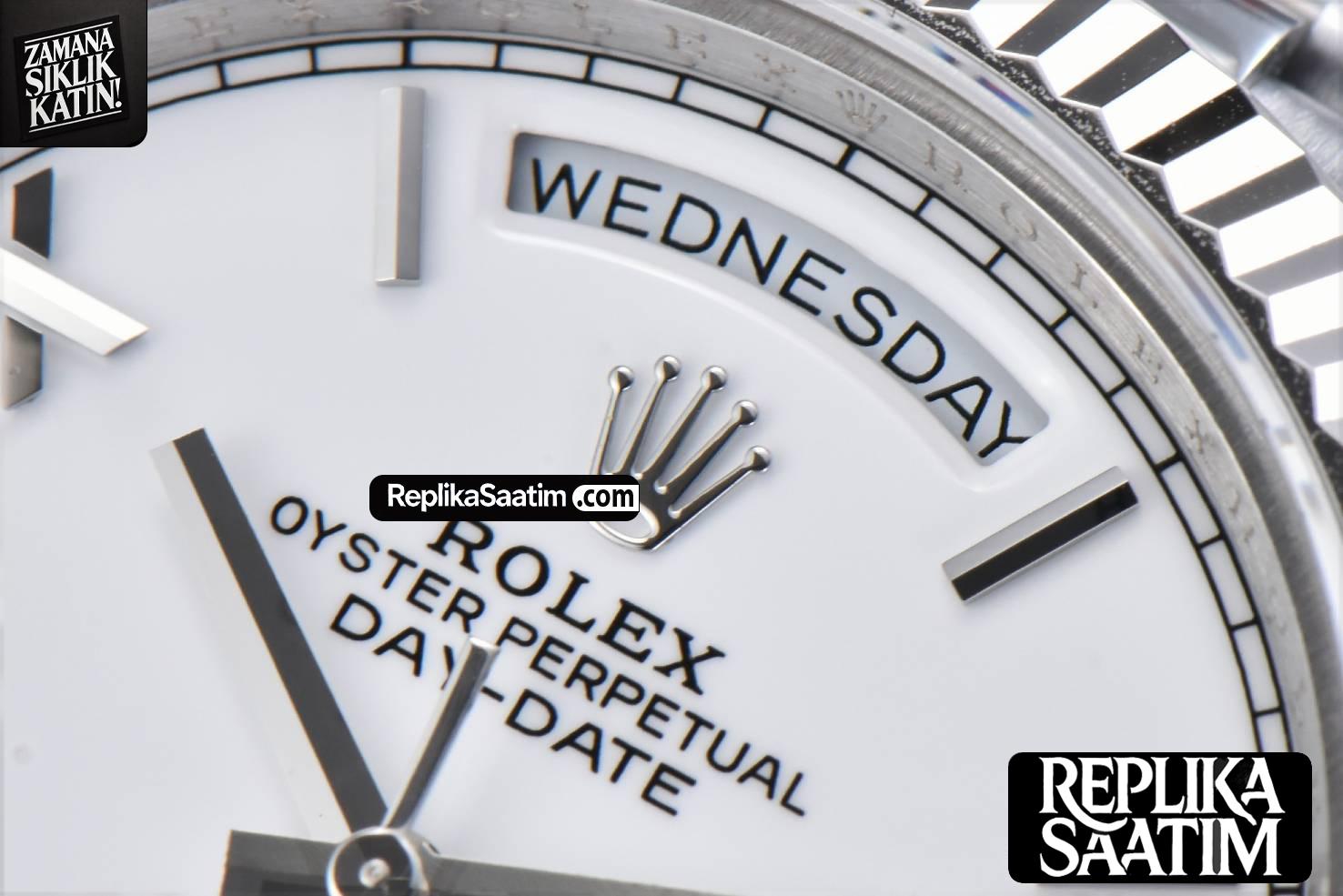 DayDate 40MM GMF White Dial Roma Marker President Bracelet A2836 -05