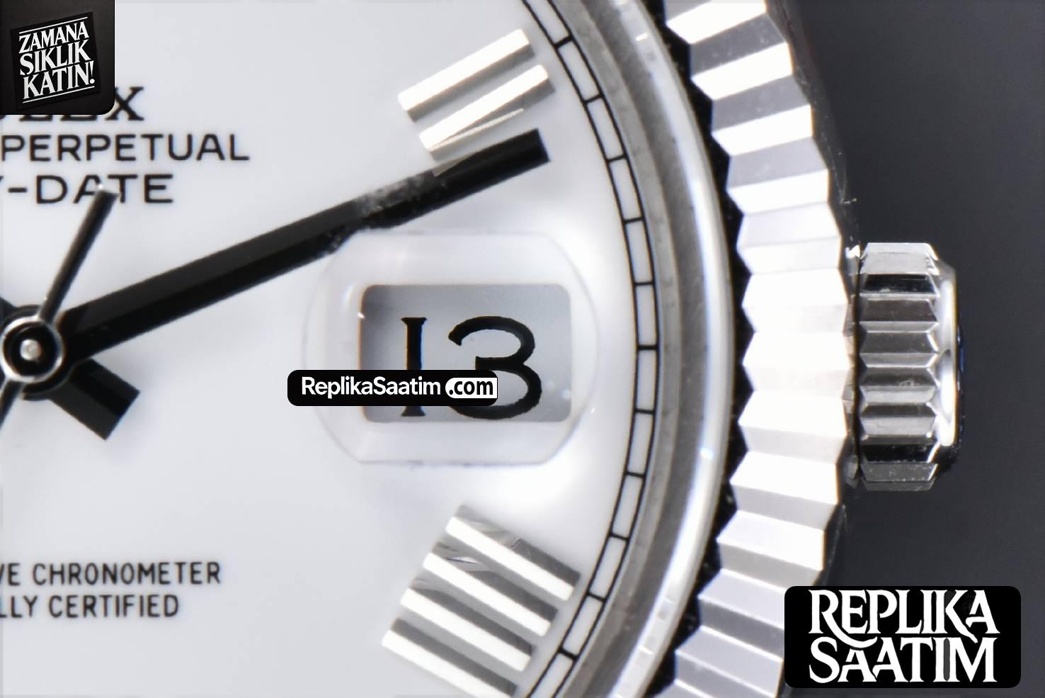DayDate 40MM GMF White Dial Roma Marker President Bracelet A2836 -06