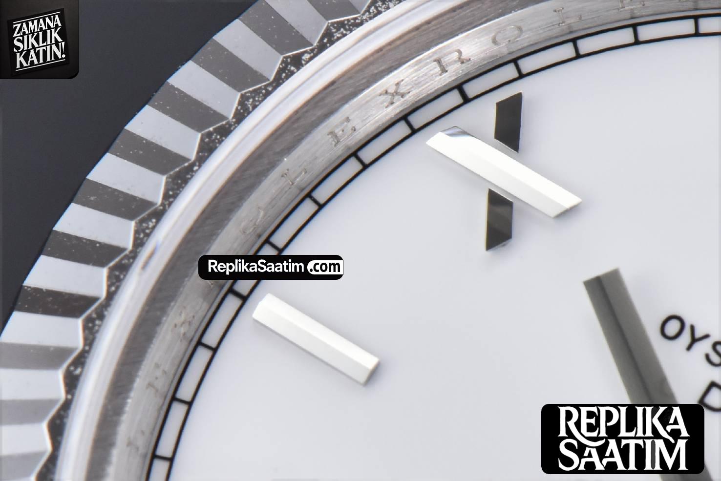 DayDate 40MM GMF White Dial Roma Marker President Bracelet A2836 -09