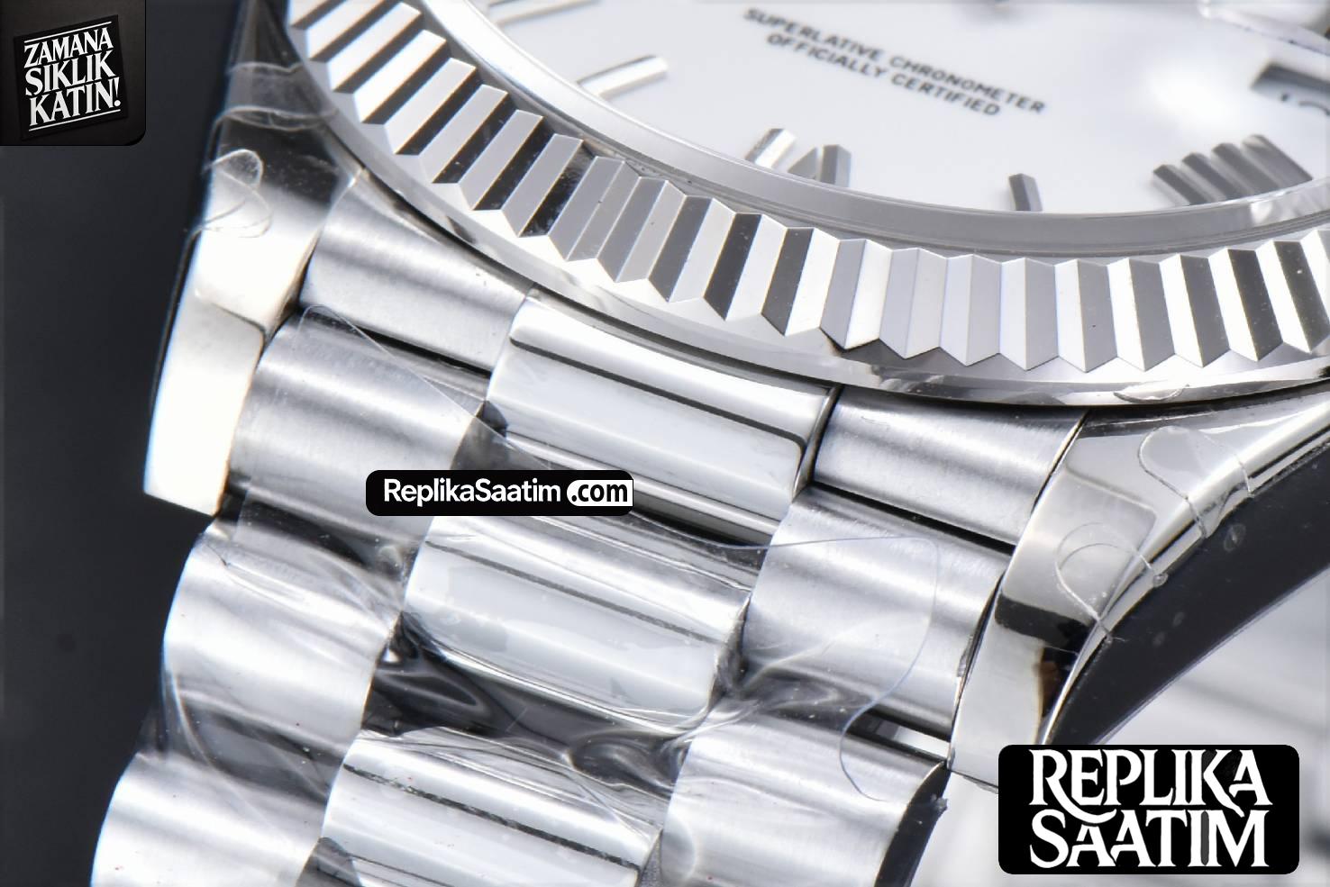 DayDate 40MM GMF White Dial Roma Marker President Bracelet A2836 -10