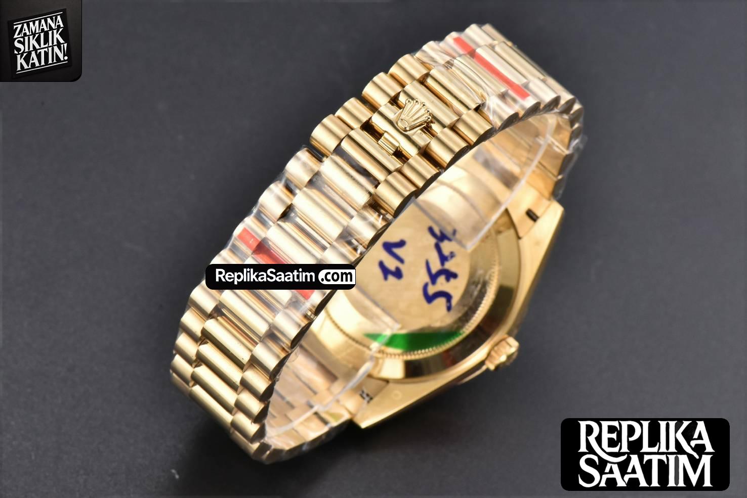 DayDate 40MM YG GMF Green Dial Roma Marker President Bracelet A2836 -36