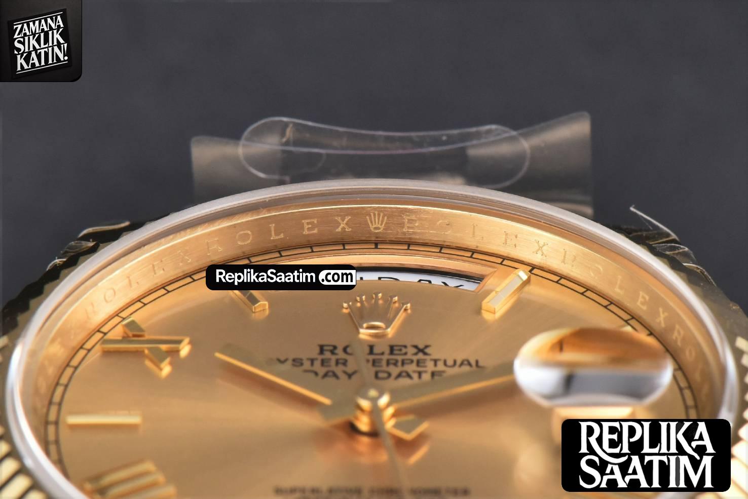 DayDate 40MM YG GMF YG Dial Roma Marker President Bracelet A2836 -13