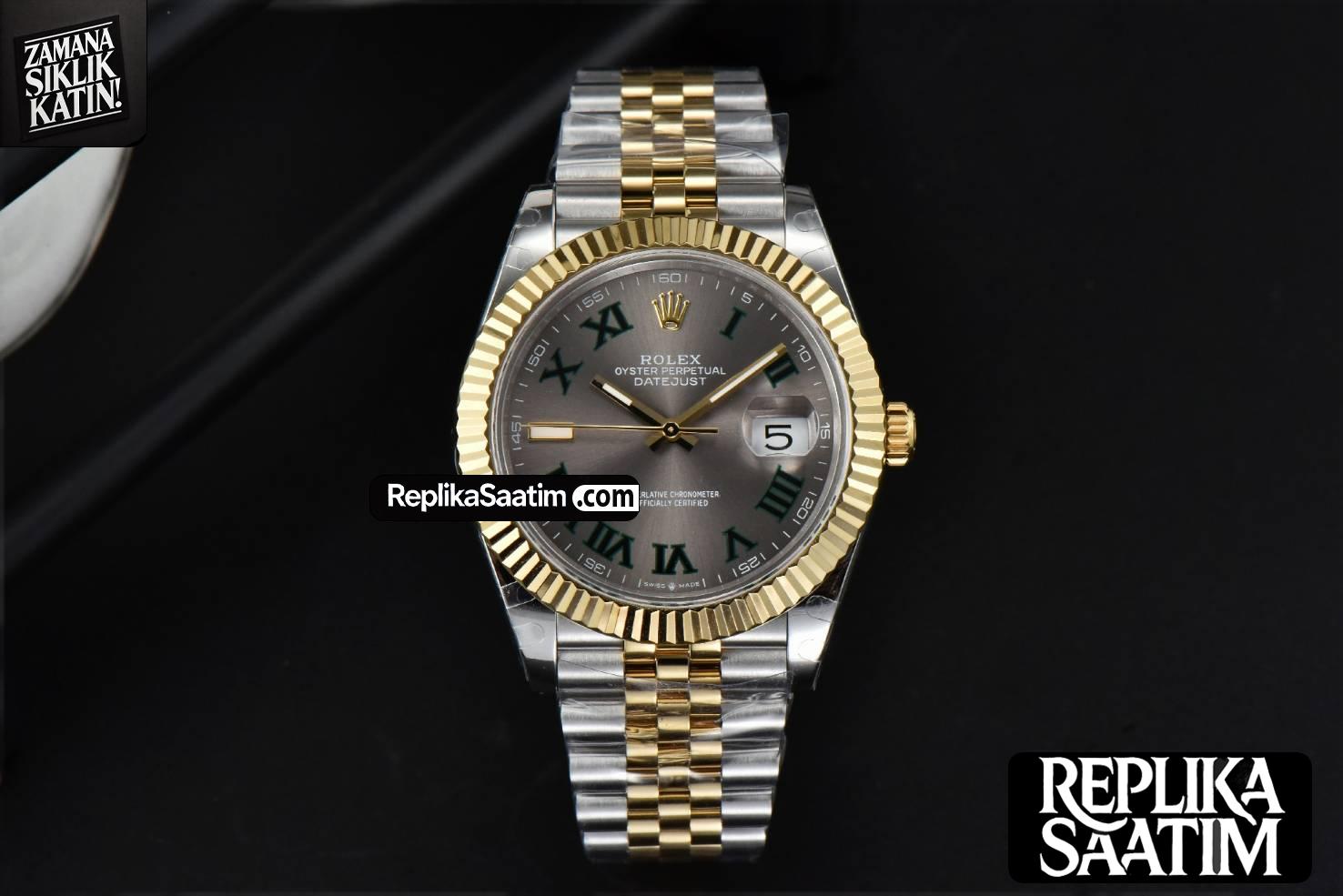 DayJust 41MM BPF YG/SS Gray Wimbledon Dial YG/SS Bracelet A2824 -02