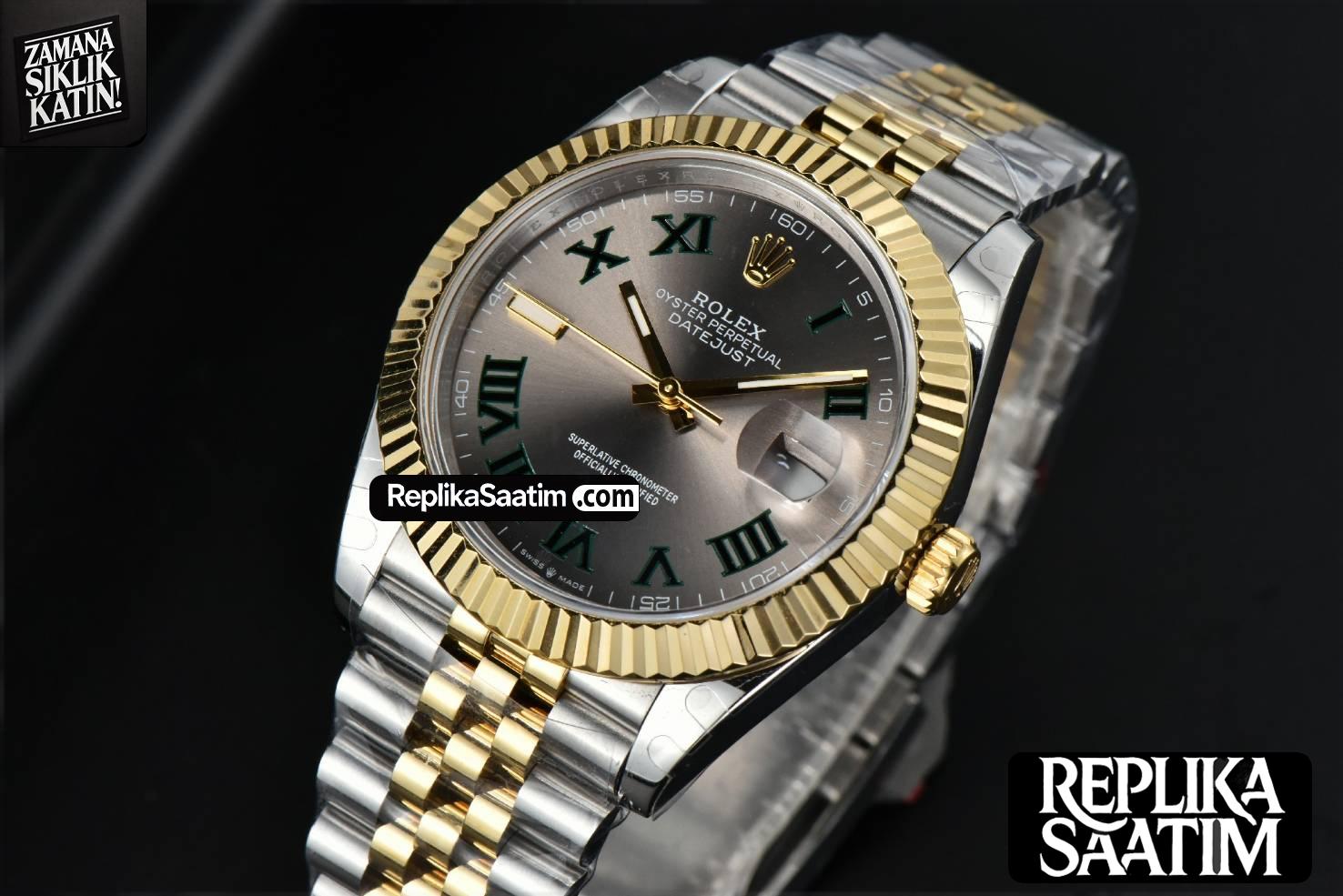 DayJust 41MM BPF YG/SS Gray Wimbledon Dial YG/SS Bracelet A2824 -03
