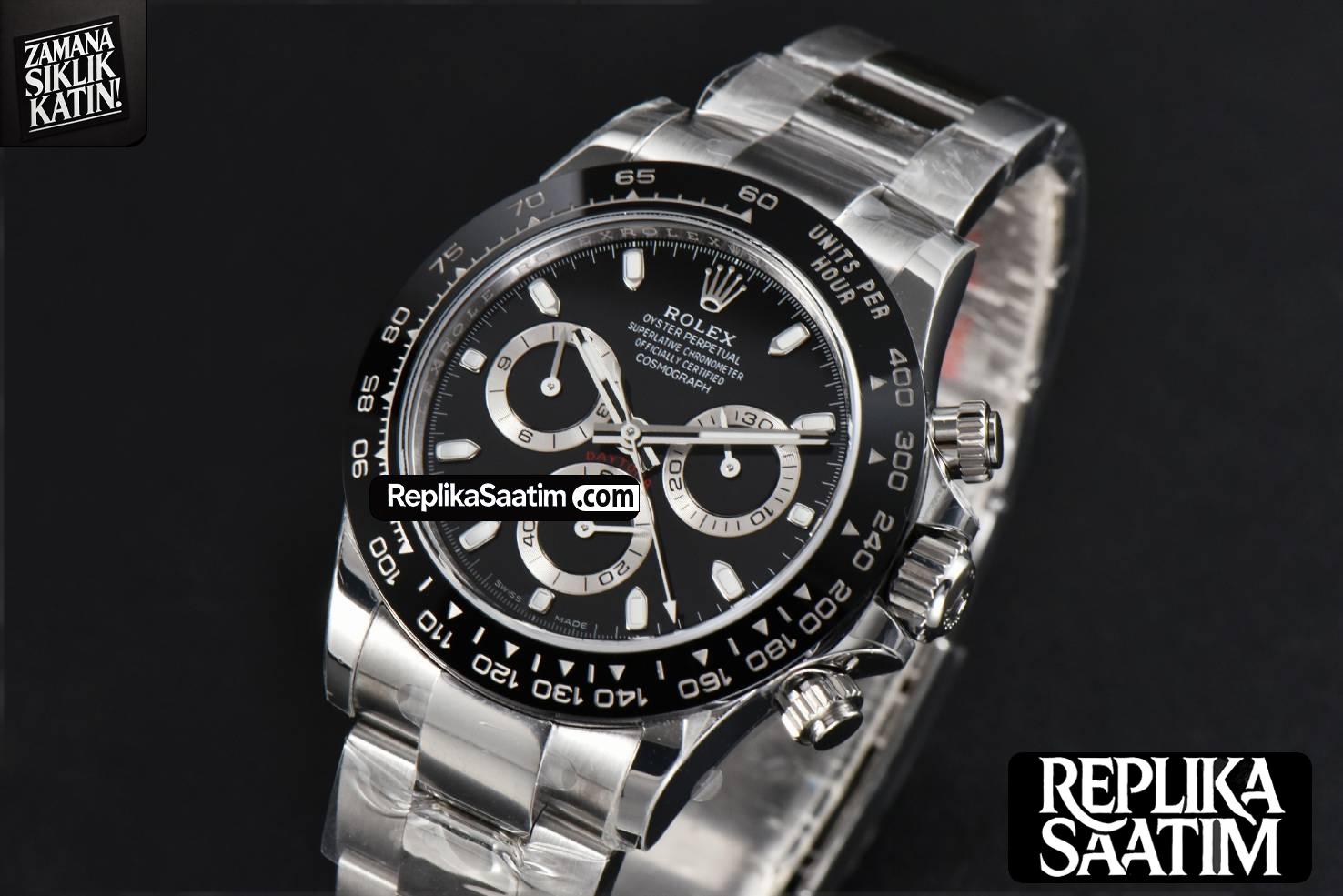 Daytona 116500 BTF Black Ceramic Black Dial SS Bracelet 4130 -03