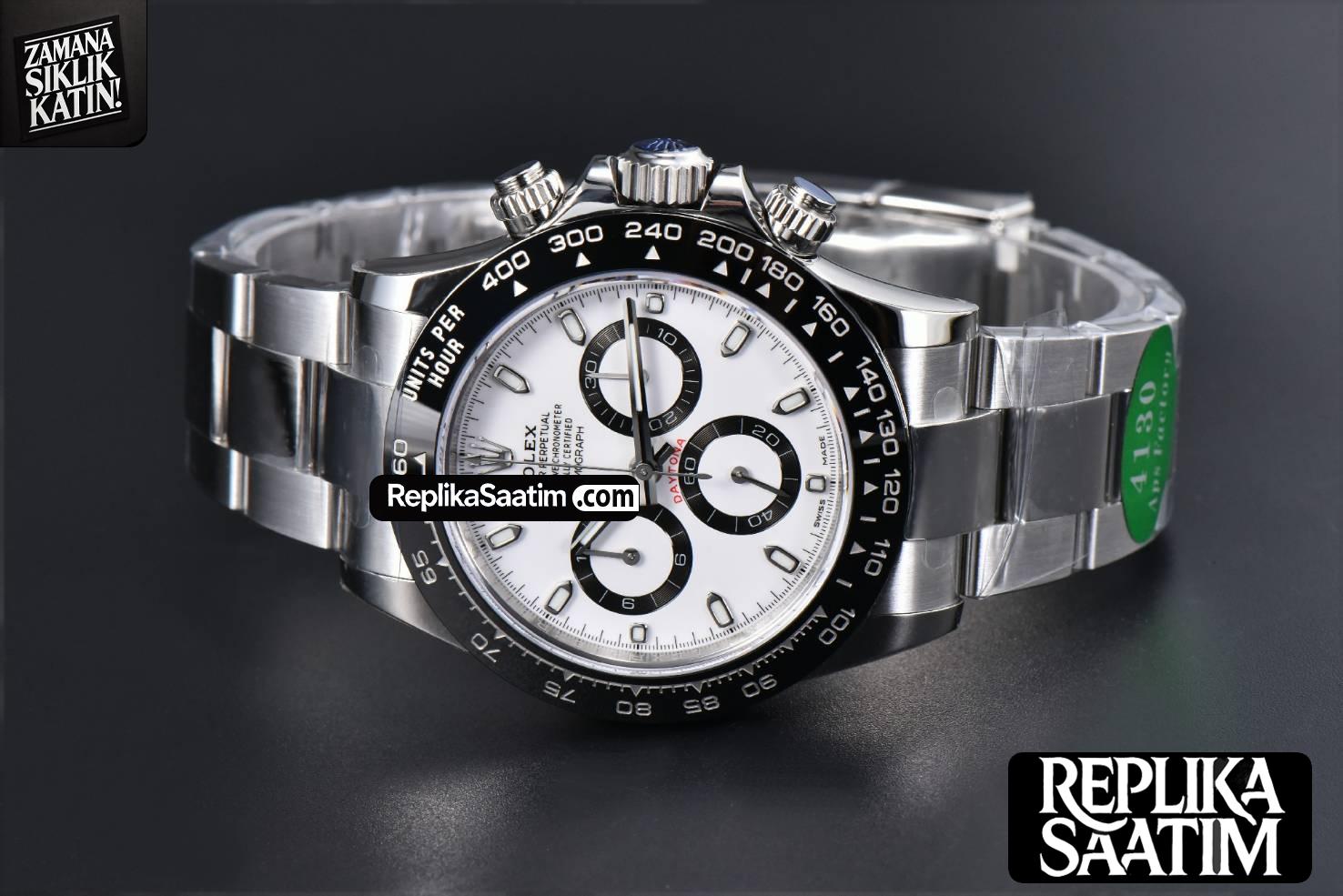 Daytona 116500 SS APSF Panda White Dial Ceramic Bezel  SS Bracelet  SH4130 -15