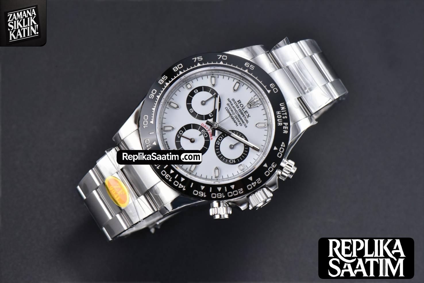 Daytona 116500 SS ZF Panda White Dial SS Bracelet SA4130 -03