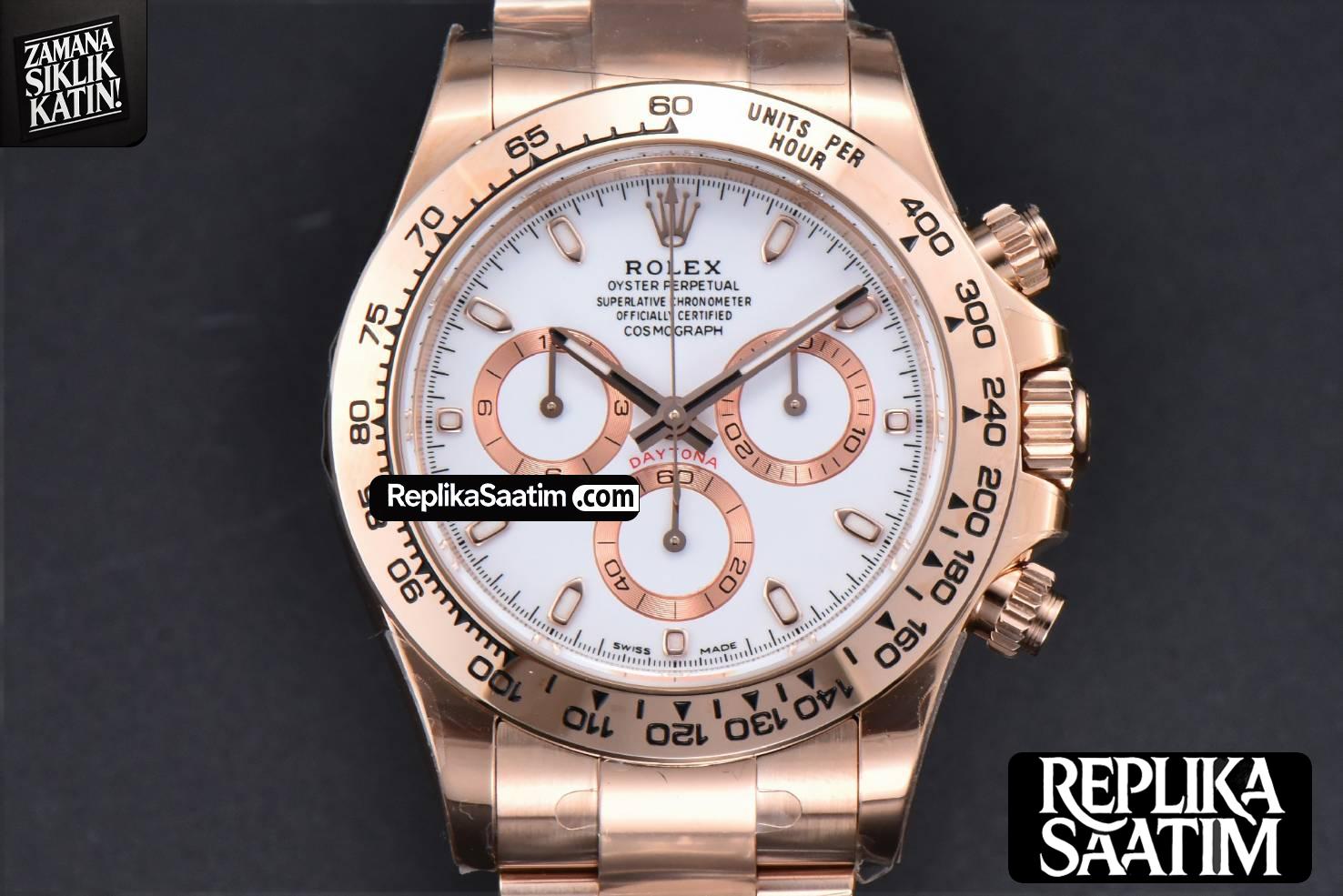 Daytona 116505 BTF White/RG Dial RG Bracelet SA4130 -01