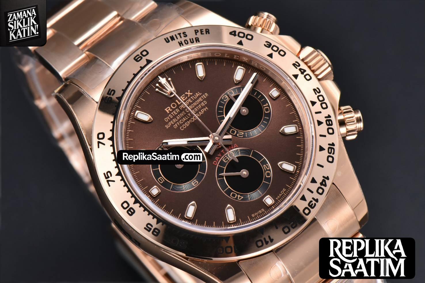 Daytona 116505 RG APSF Brown Dial Lume Marker RG Bracelet  SH4130 -14
