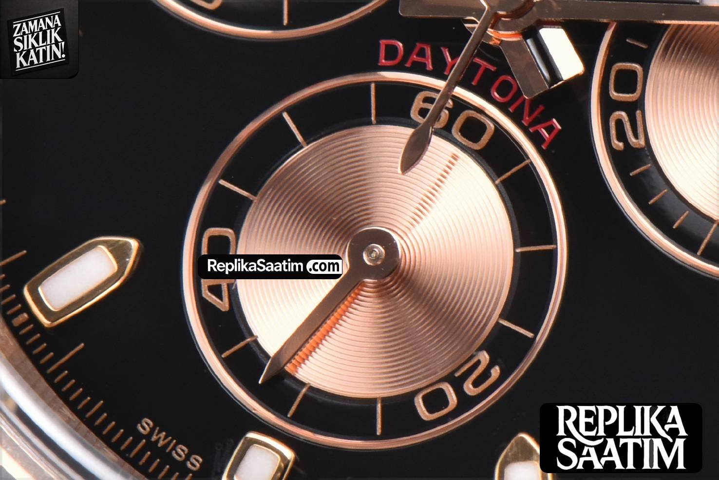 Daytona 116505 RG Clean CF 40MM Black Dial RG Subdials RG Bracelet 4130 -08