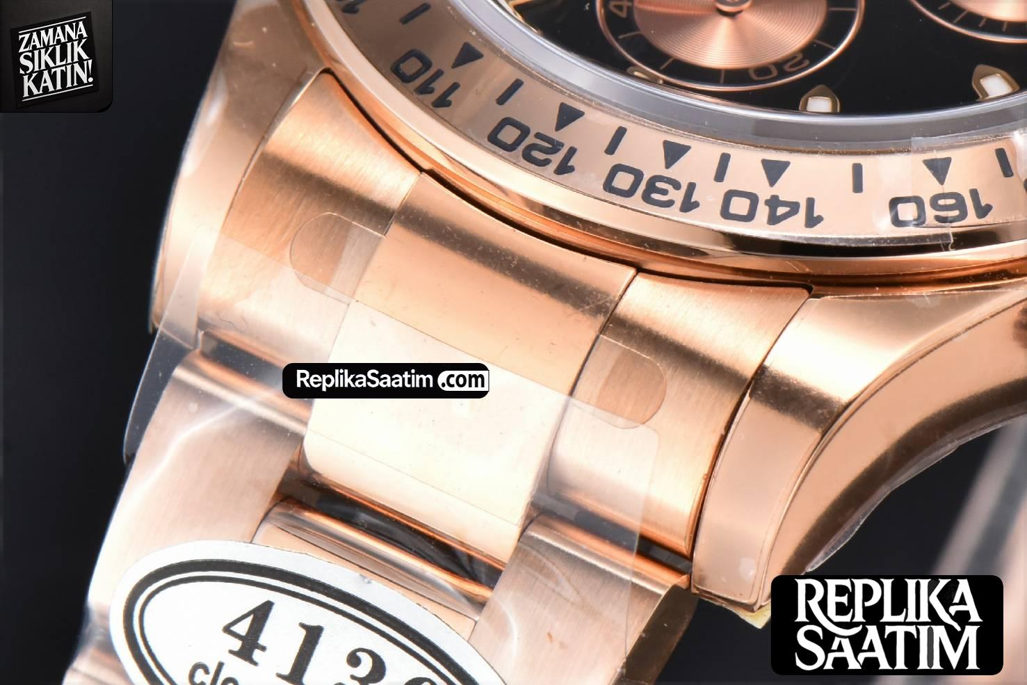 Daytona 116505 RG Clean CF 40MM Black Dial RG Subdials RG Bracelet 4130 -10