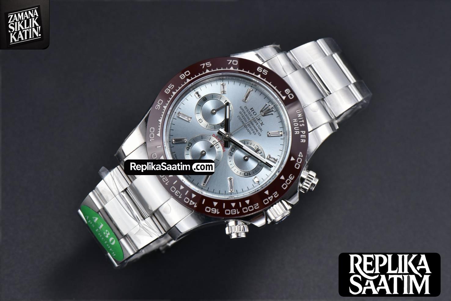 Daytona 116506 SS APSF Ice Blue Dial Ceramic Bezel Diamond Marker SS Bracelet SH4130 -03