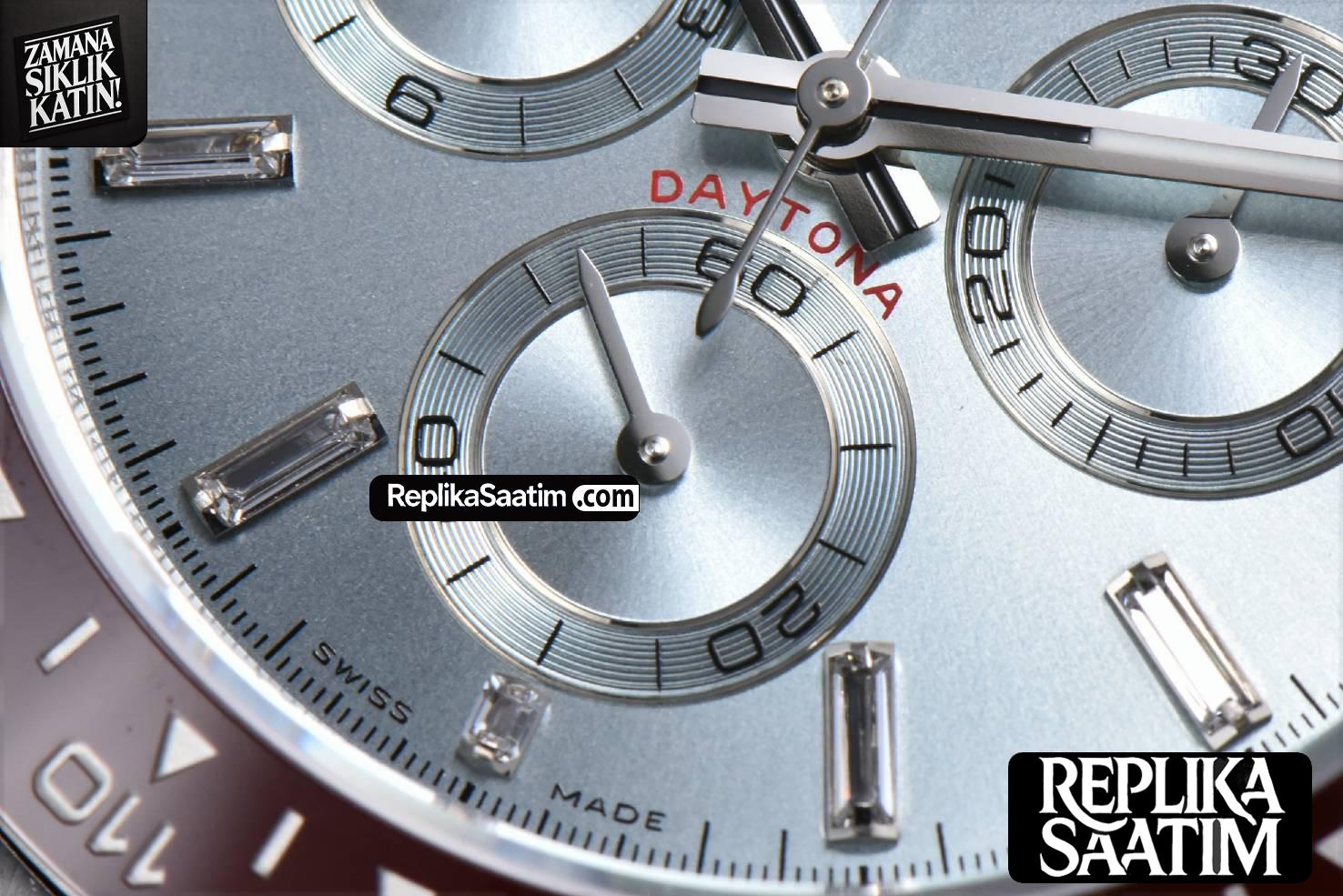 Daytona 116506 SS APSF Ice Blue Dial Ceramic Bezel Diamond Marker SS Bracelet SH4130 -08