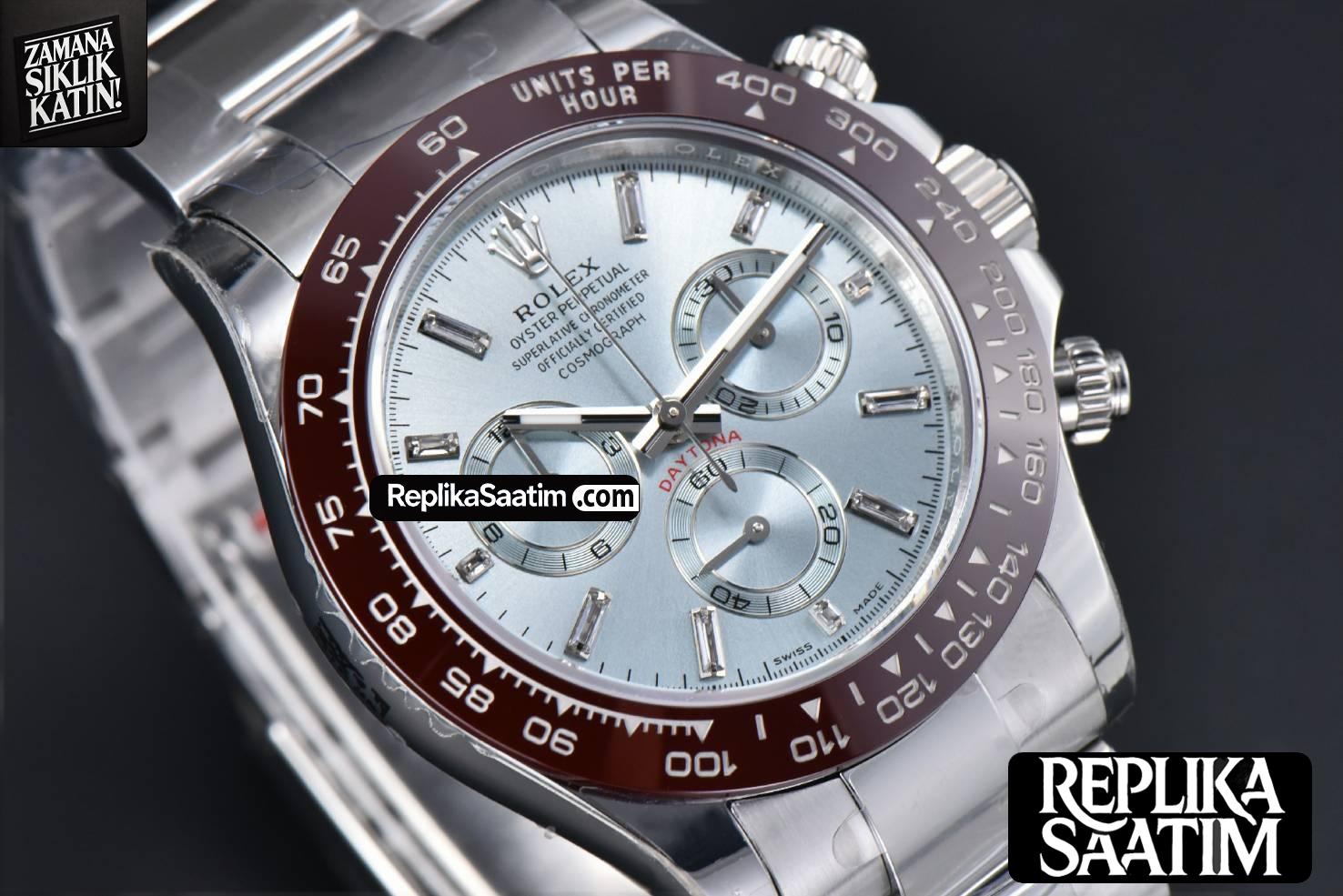 Daytona 116506 SS APSF Ice Blue Dial Ceramic Bezel Diamond Marker SS Bracelet SH4130 -14