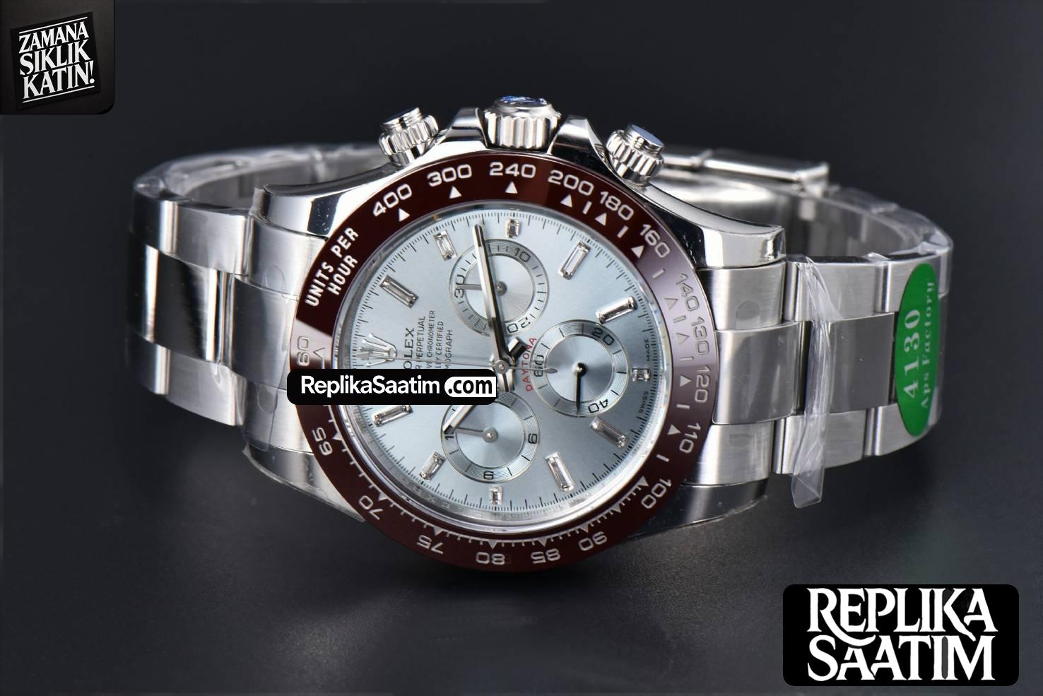 Daytona 116506 SS APSF Ice Blue Dial Ceramic Bezel Diamond Marker SS Bracelet SH4130 -15