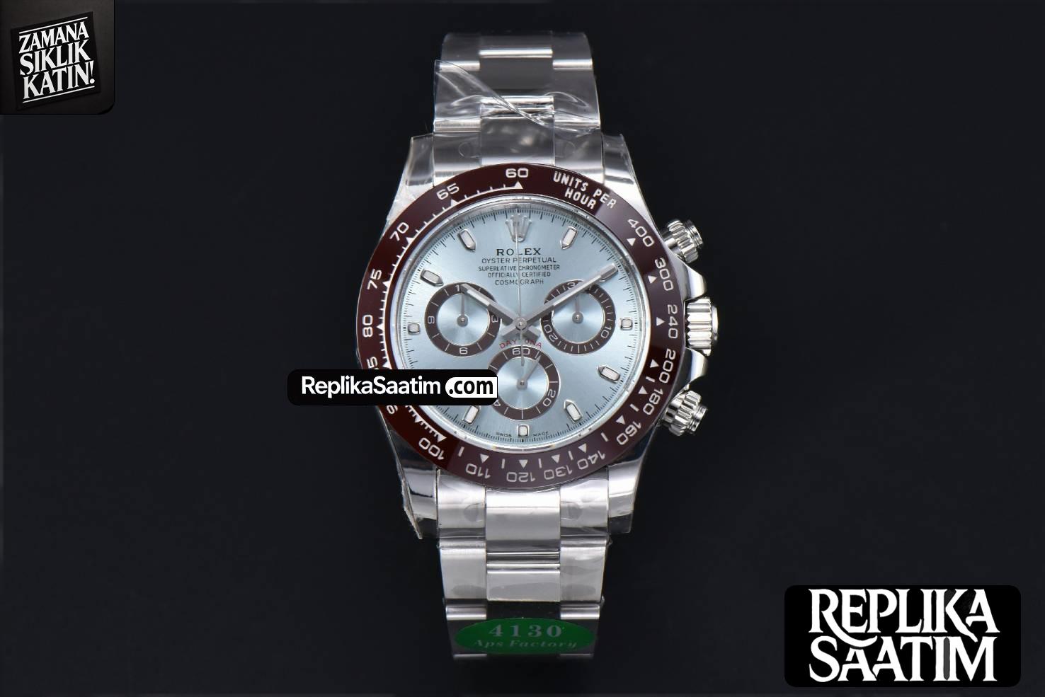 Daytona 116506 SS APSF Ice Blue Dial Ceramic Bezel  SS Bracelet SH4130 -02