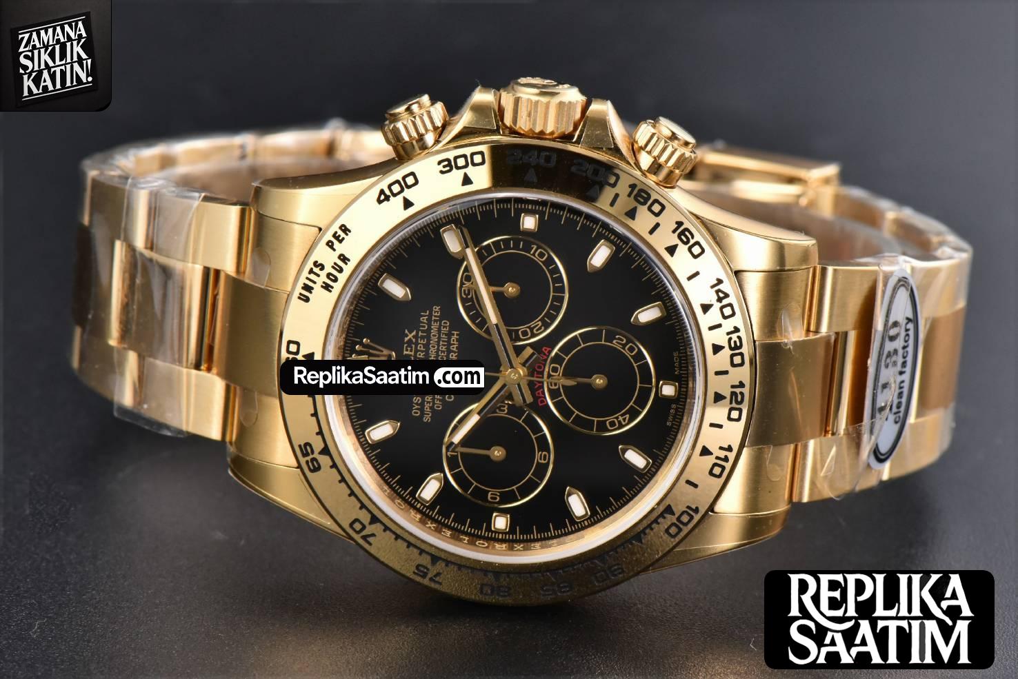 Daytona 116508 YG 904L Clean CF Black Dial YG Bracelet SA4130 -15