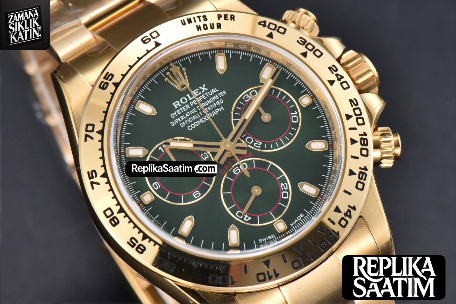 Daytona 116508 YG 904L Clean CF Green Dial YG Bracelet SA4130 -12