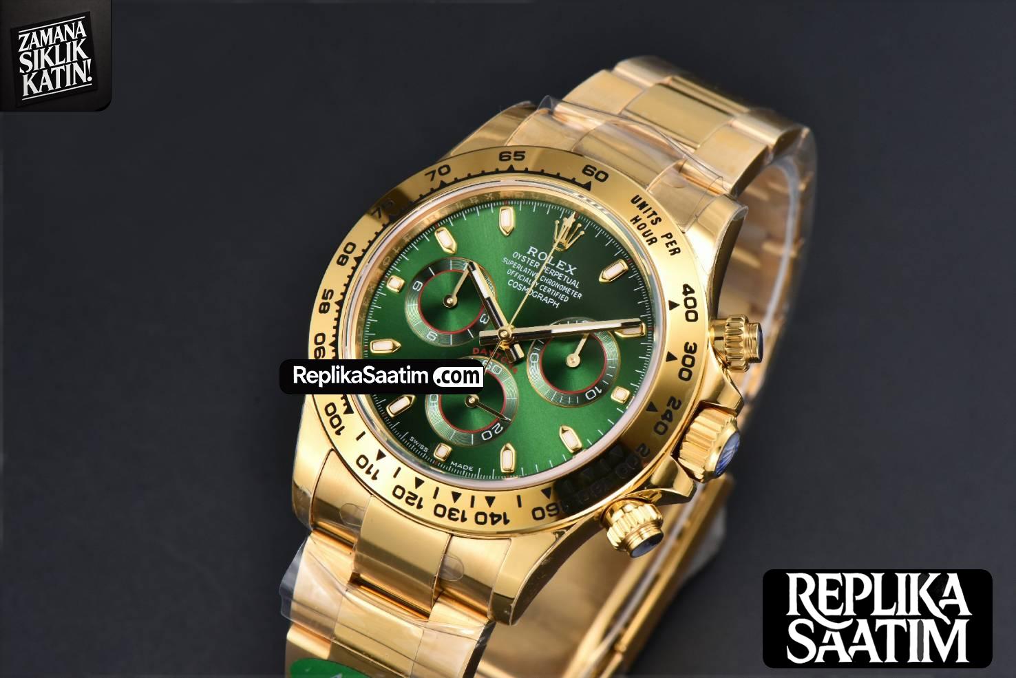 Daytona 116508 YG APSF Green Dial Lume Marker YG Bracelet SH4130 -04