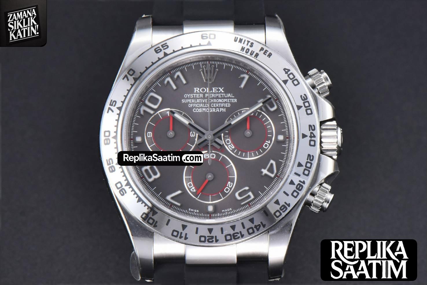 Daytona 116509 904L Clean CF Gray Dial Digital Marker Oysterflex Strap SA4130 V2 -01