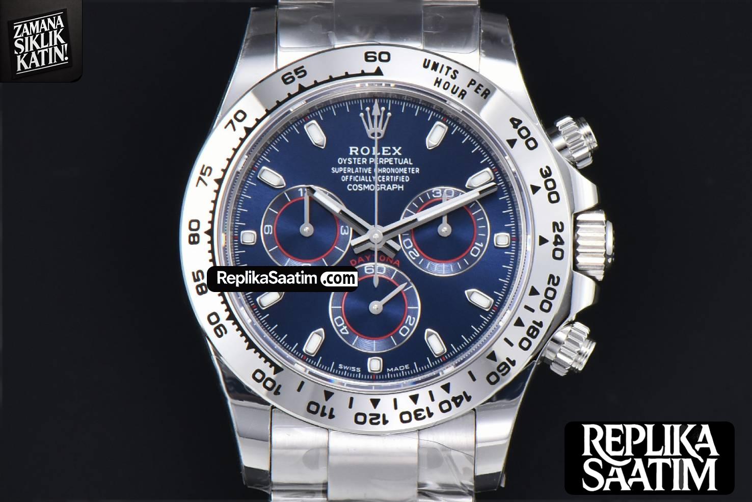 Daytona 116509 SS APSF Blue Dial Lume Marker SS Bracelet SH4130 -01