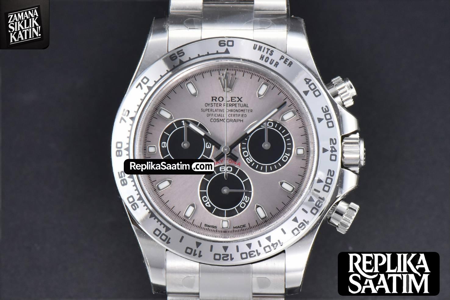 Daytona 116509 SS Clean CF Gray Dial Black Subdial SS Bracelet A4130 -01