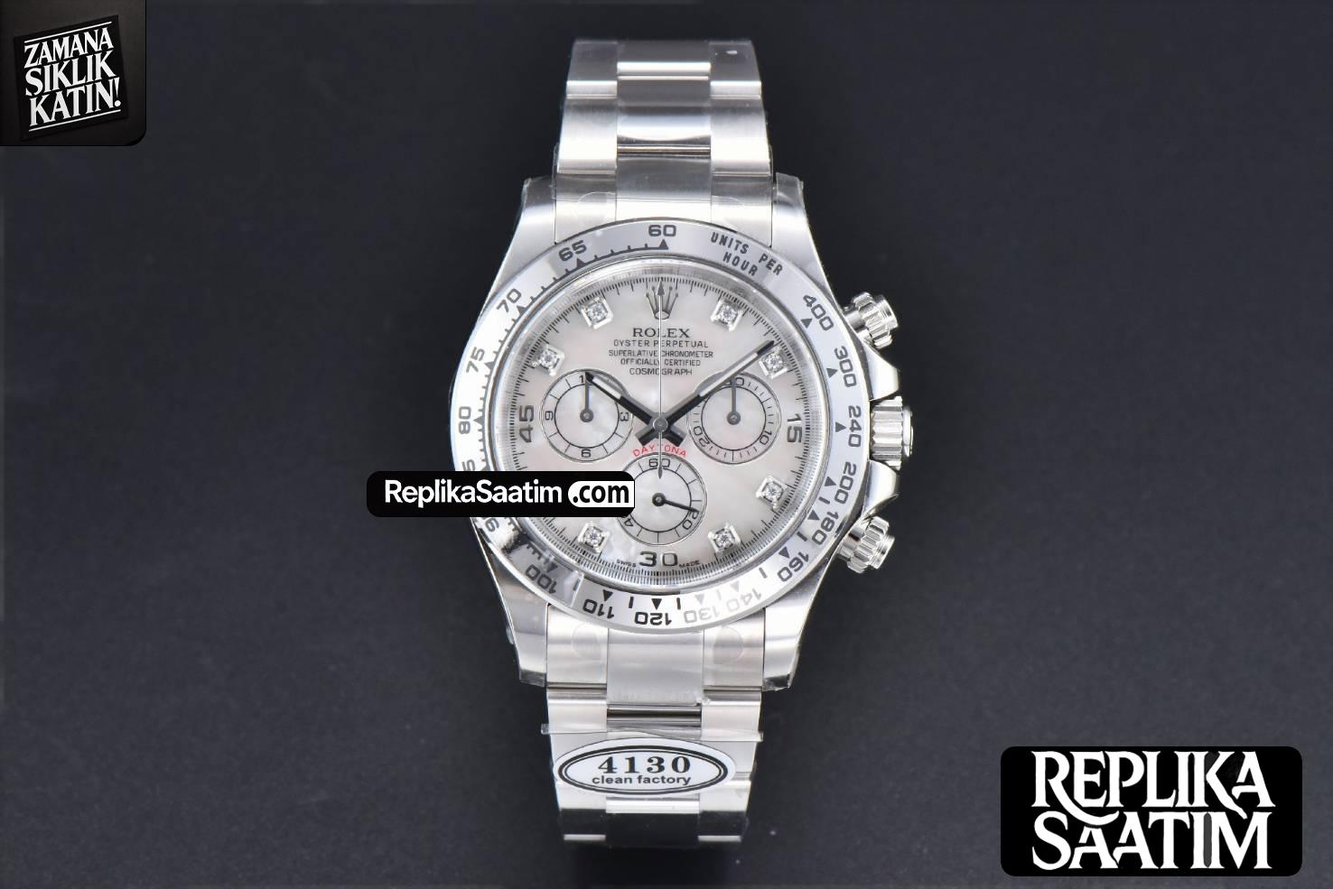 Daytona 116509 SS Clean CF MOP Dial Diamond Marker SS Bracelet A4130 -02