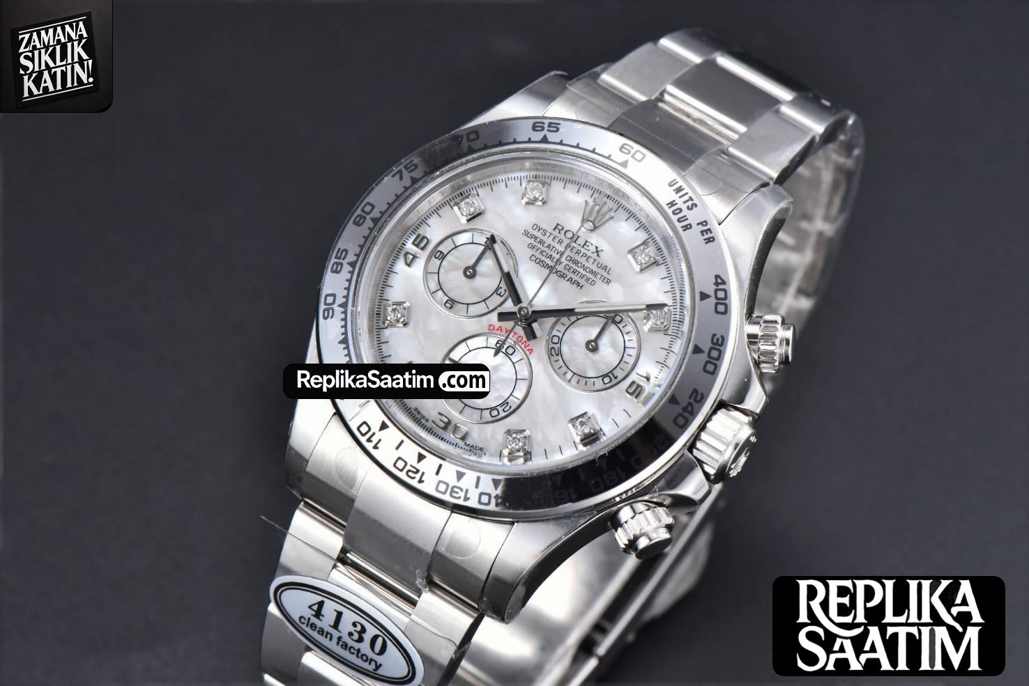 Daytona 116509 SS Clean CF MOP Dial Diamond Marker SS Bracelet A4130 -04