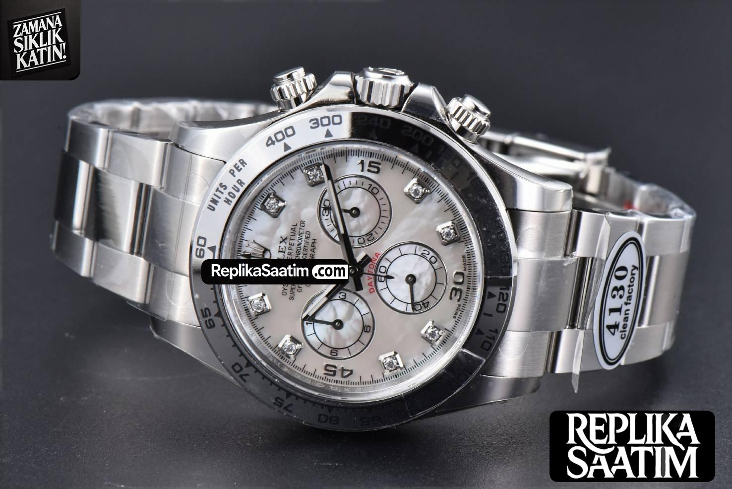 Daytona 116509 SS Clean CF MOP Dial Diamond Marker SS Bracelet A4130 -15