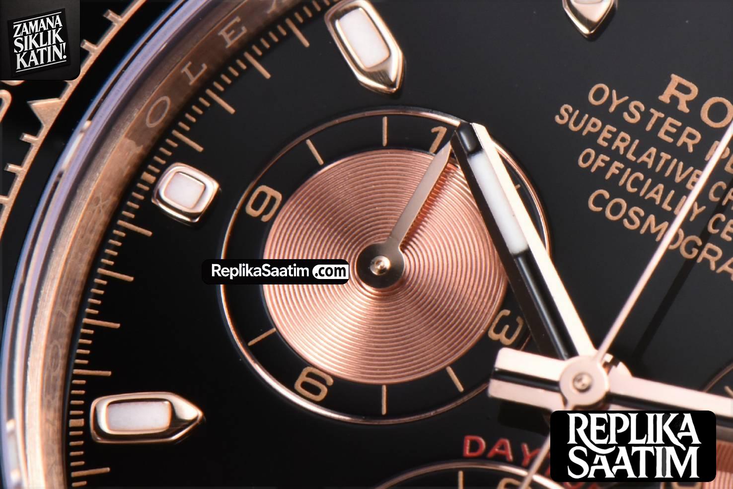 Daytona 116515 RG APSF Black Dial Ceramic Bezel Lume Marker Oysterflex Strap Tungsten Version SH4130 -06