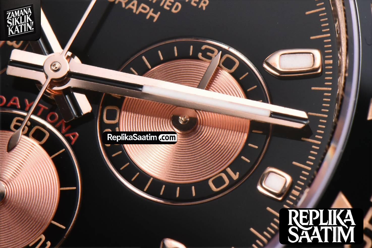 Daytona 116515 RG APSF Black Dial Ceramic Bezel Lume Marker Oysterflex Strap Tungsten Version SH4130 -07