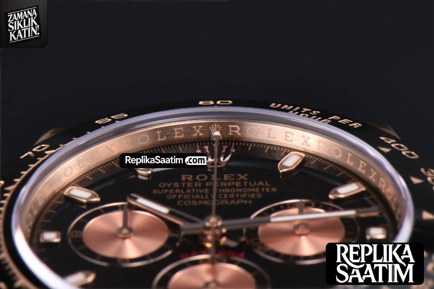 Daytona 116515 RG APSF Black Dial Ceramic Bezel Lume Marker Oysterflex Strap Tungsten Version SH4130 -12