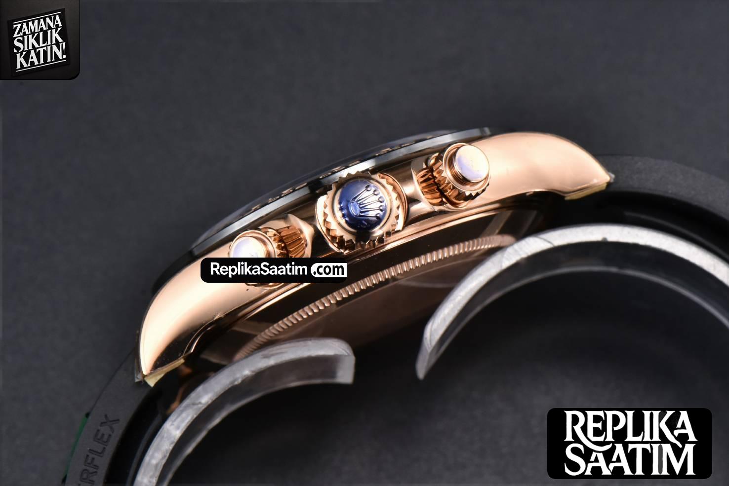 Daytona 116515 RG APSF Black Dial Ceramic Bezel Lume Marker Oysterflex Strap Tungsten Version SH4130 -16