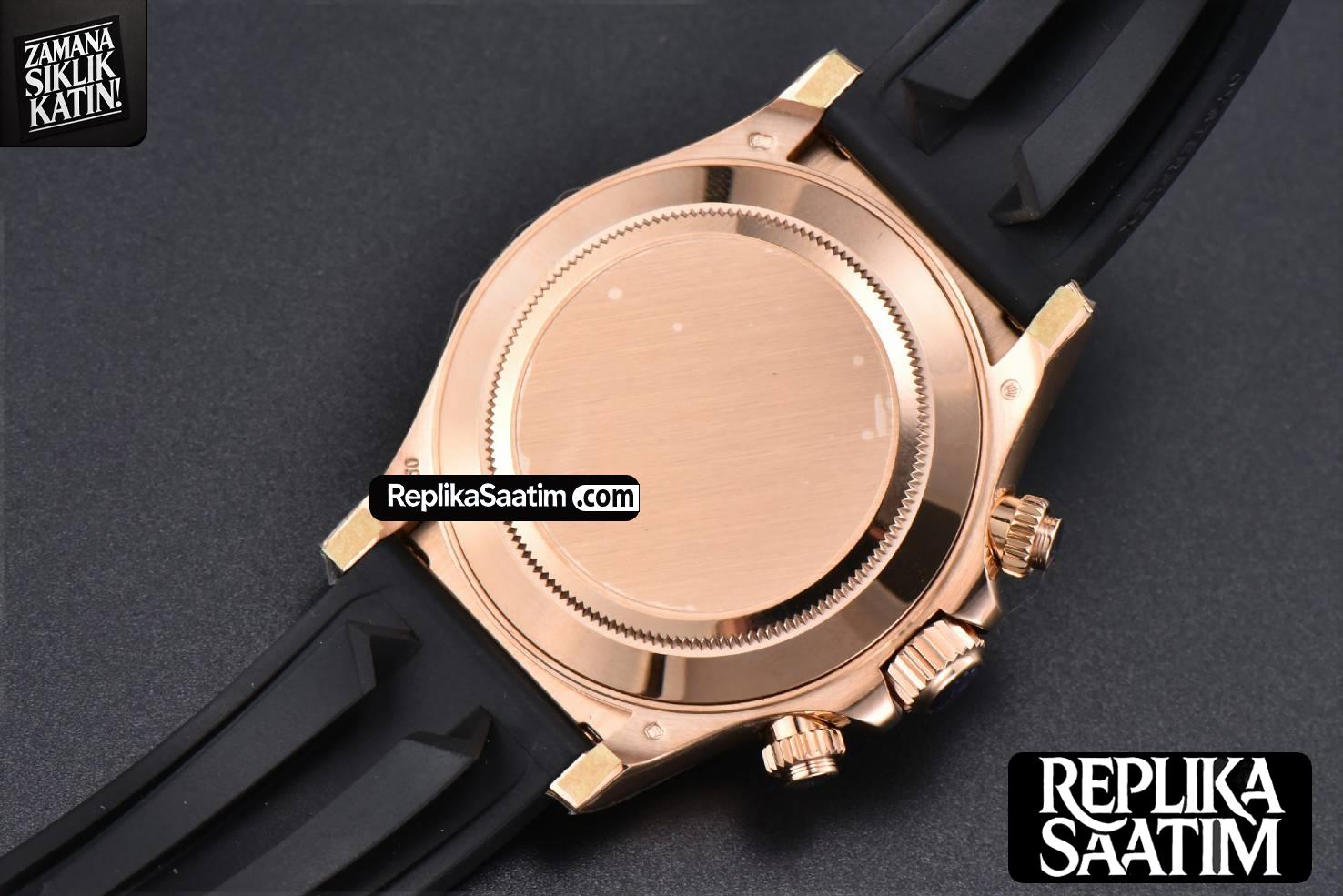 Daytona 116515 RG APSF Black Dial Ceramic Bezel Lume Marker Oysterflex Strap Tungsten Version SH4130 -18