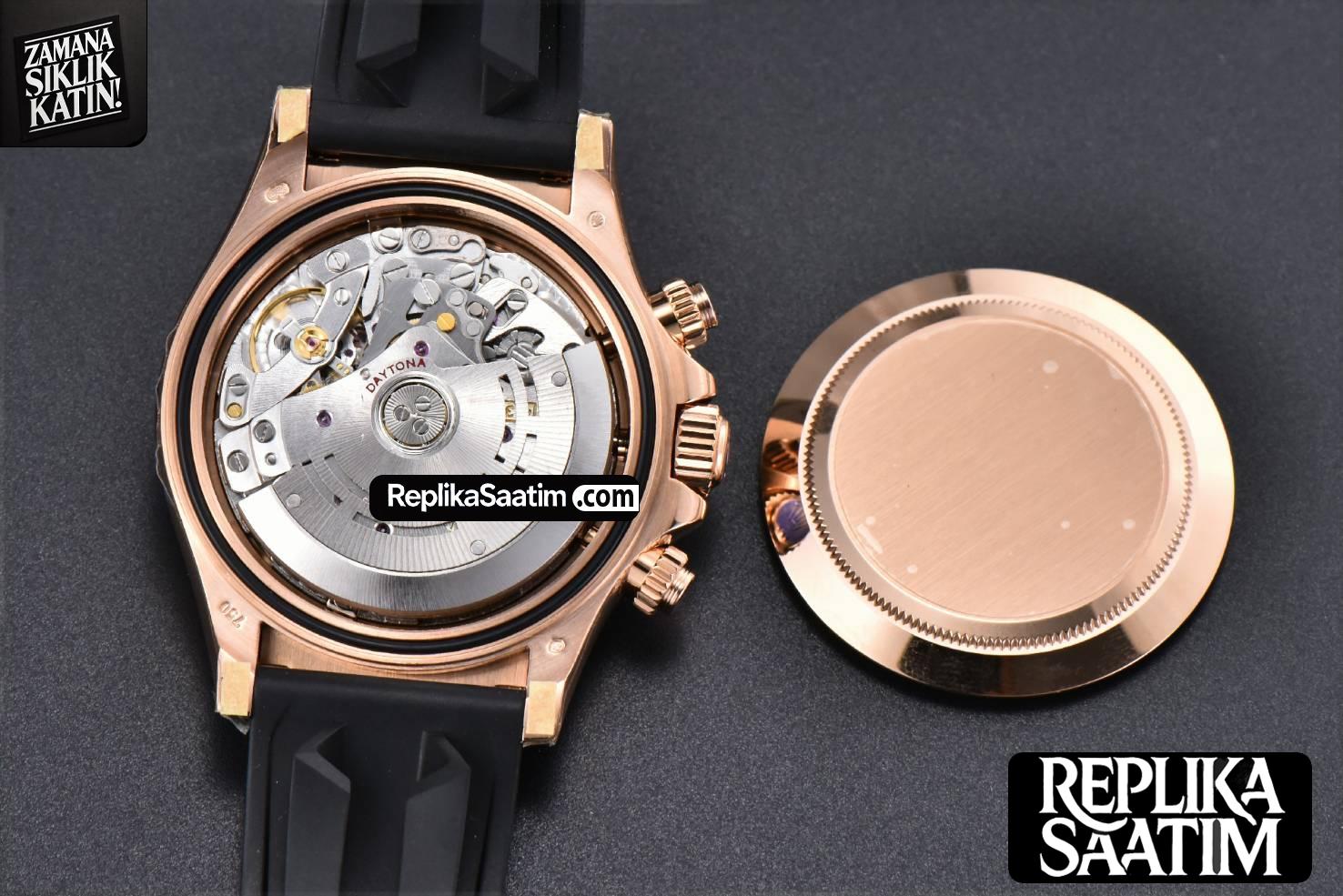 Daytona 116515 RG APSF Black Dial Ceramic Bezel Lume Marker Oysterflex Strap Tungsten Version SH4130 -20