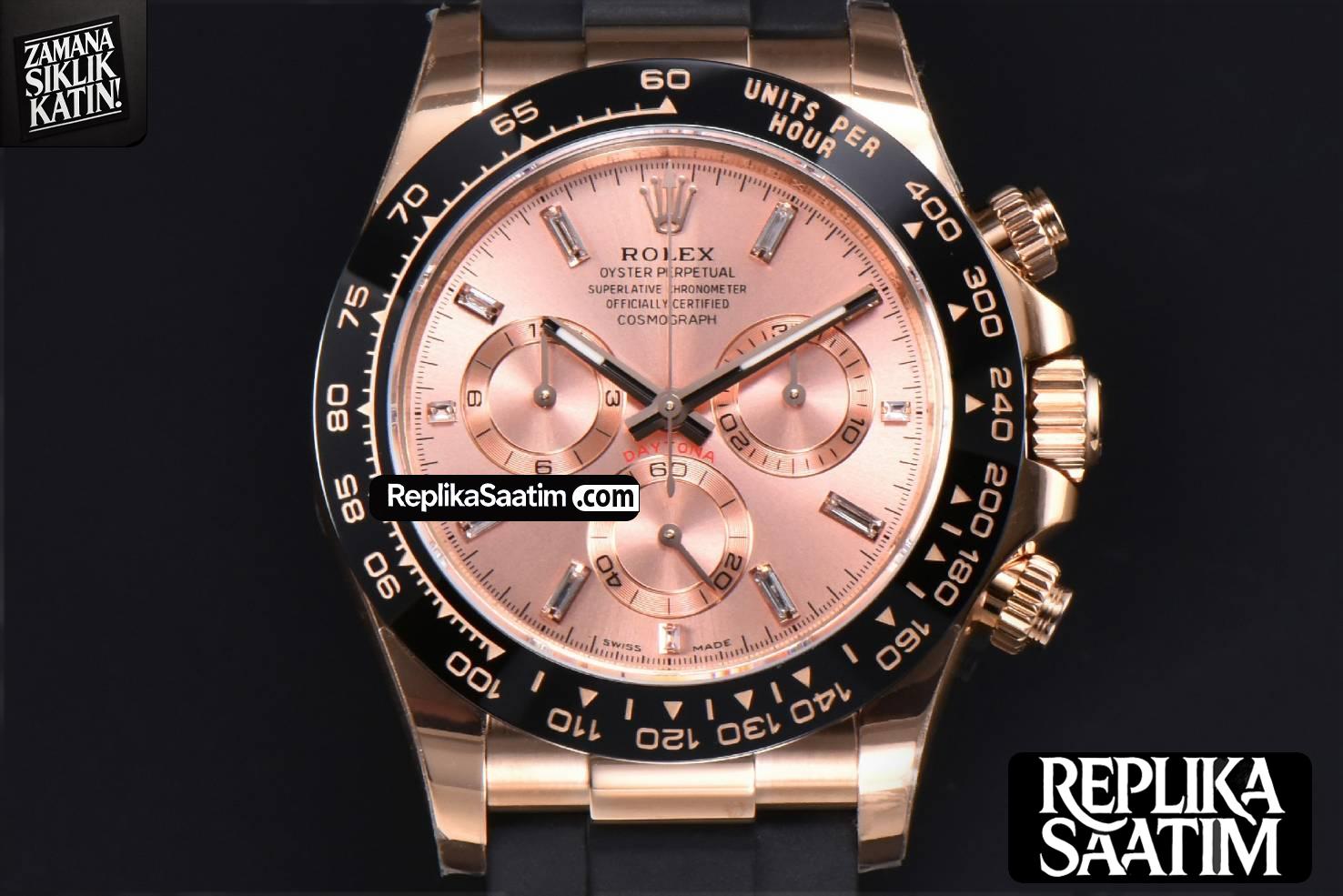 Daytona 116515 RG APSF RG Dial Ceramic Bezel Diamond Marker Oysterflex Strap Tungsten Version SH4130 -01