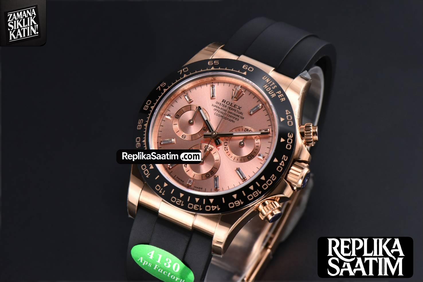 Daytona 116515 RG APSF RG Dial Ceramic Bezel Diamond Marker Oysterflex Strap Tungsten Version SH4130 -04
