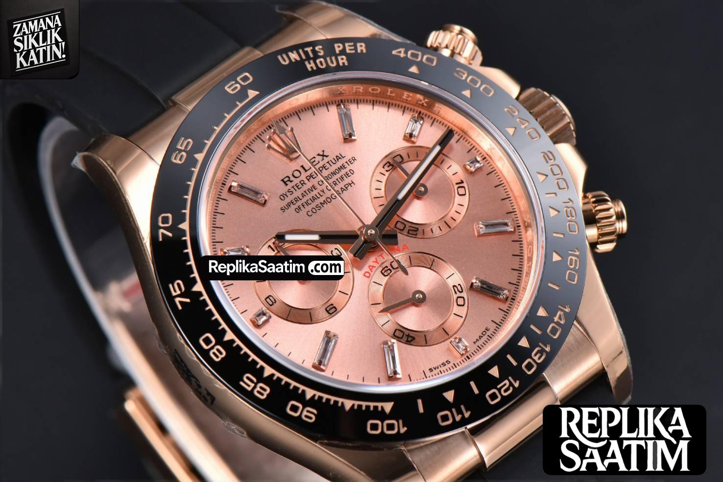 Daytona 116515 RG APSF RG Dial Ceramic Bezel Diamond Marker Oysterflex Strap Tungsten Version SH4130 -14