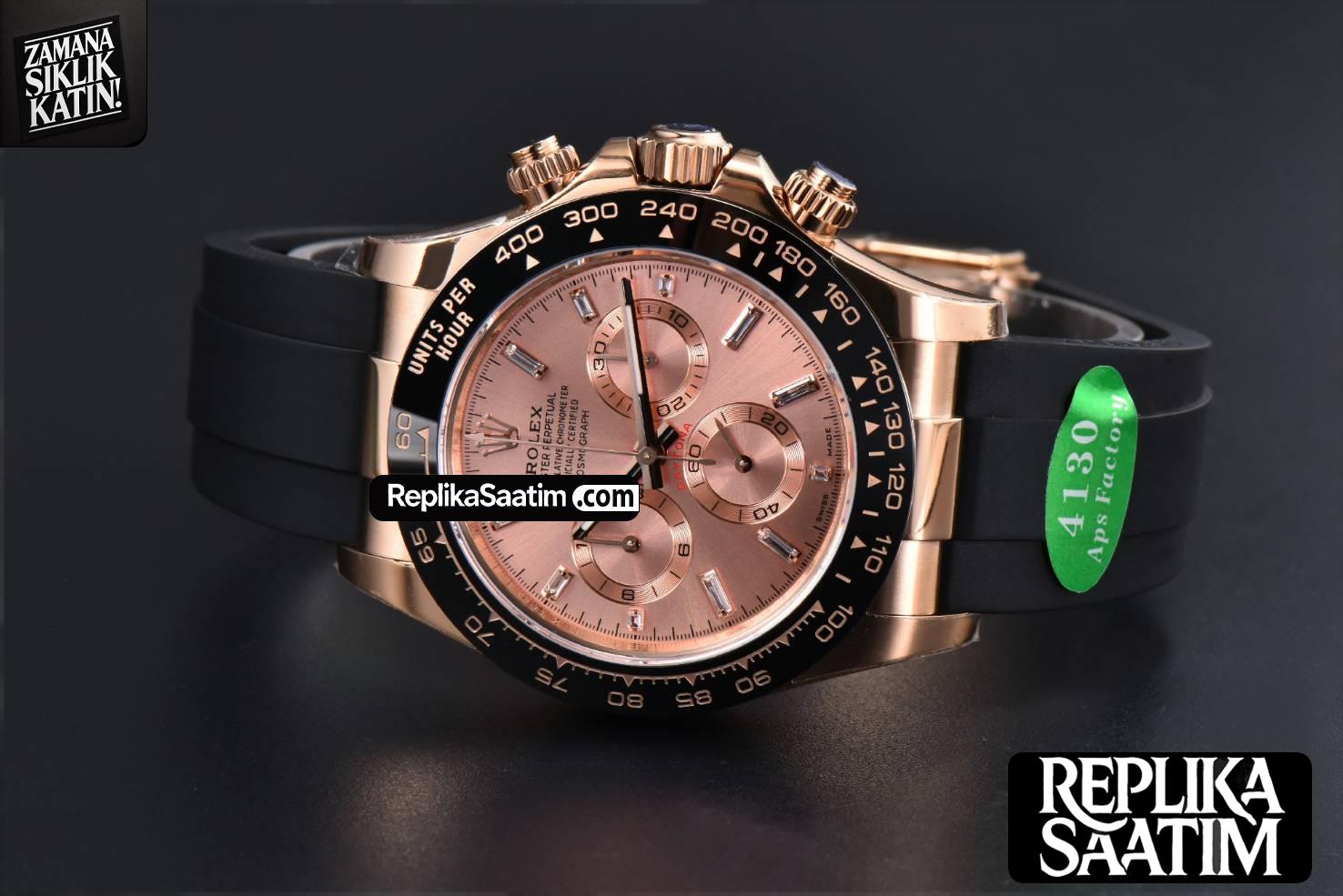 Daytona 116515 RG APSF RG Dial Ceramic Bezel Diamond Marker Oysterflex Strap Tungsten Version SH4130 -15