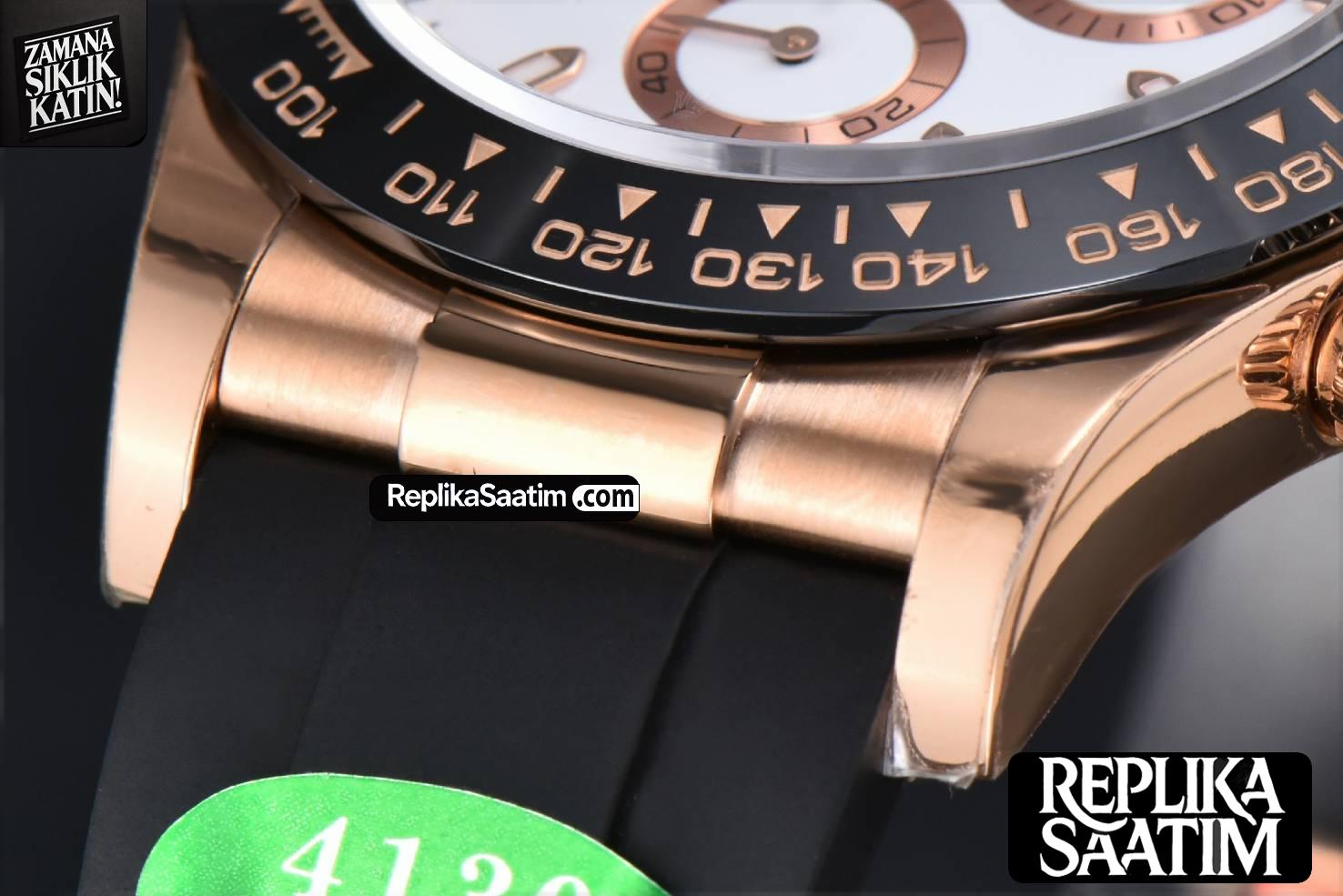 Daytona 116515 RG APSF White Dial Ceramic Bezel Lume Marker Oysterflex Strap Tungsten Version SH4130 -10