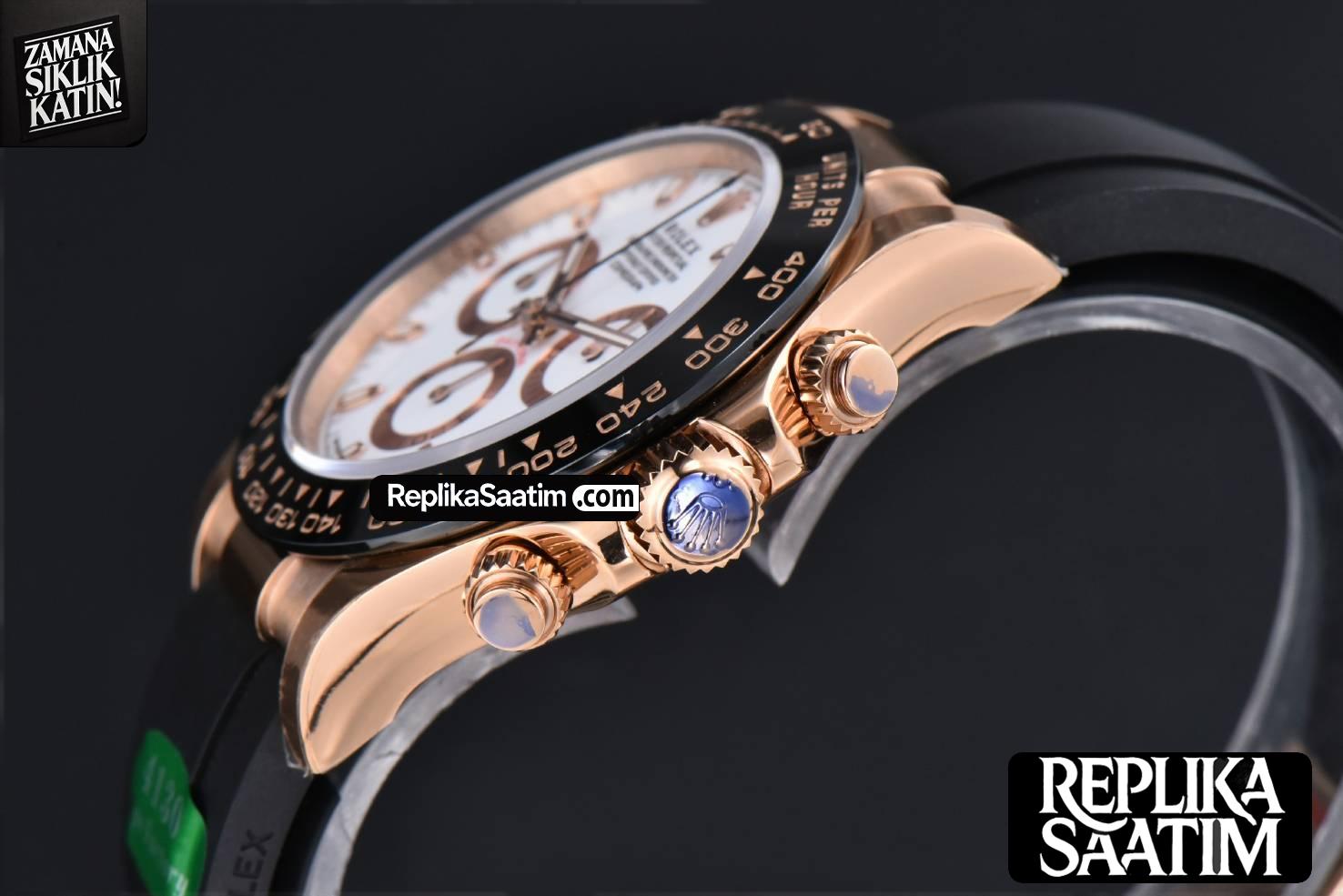 Daytona 116515 RG APSF White Dial Ceramic Bezel Lume Marker Oysterflex Strap Tungsten Version SH4130 -11